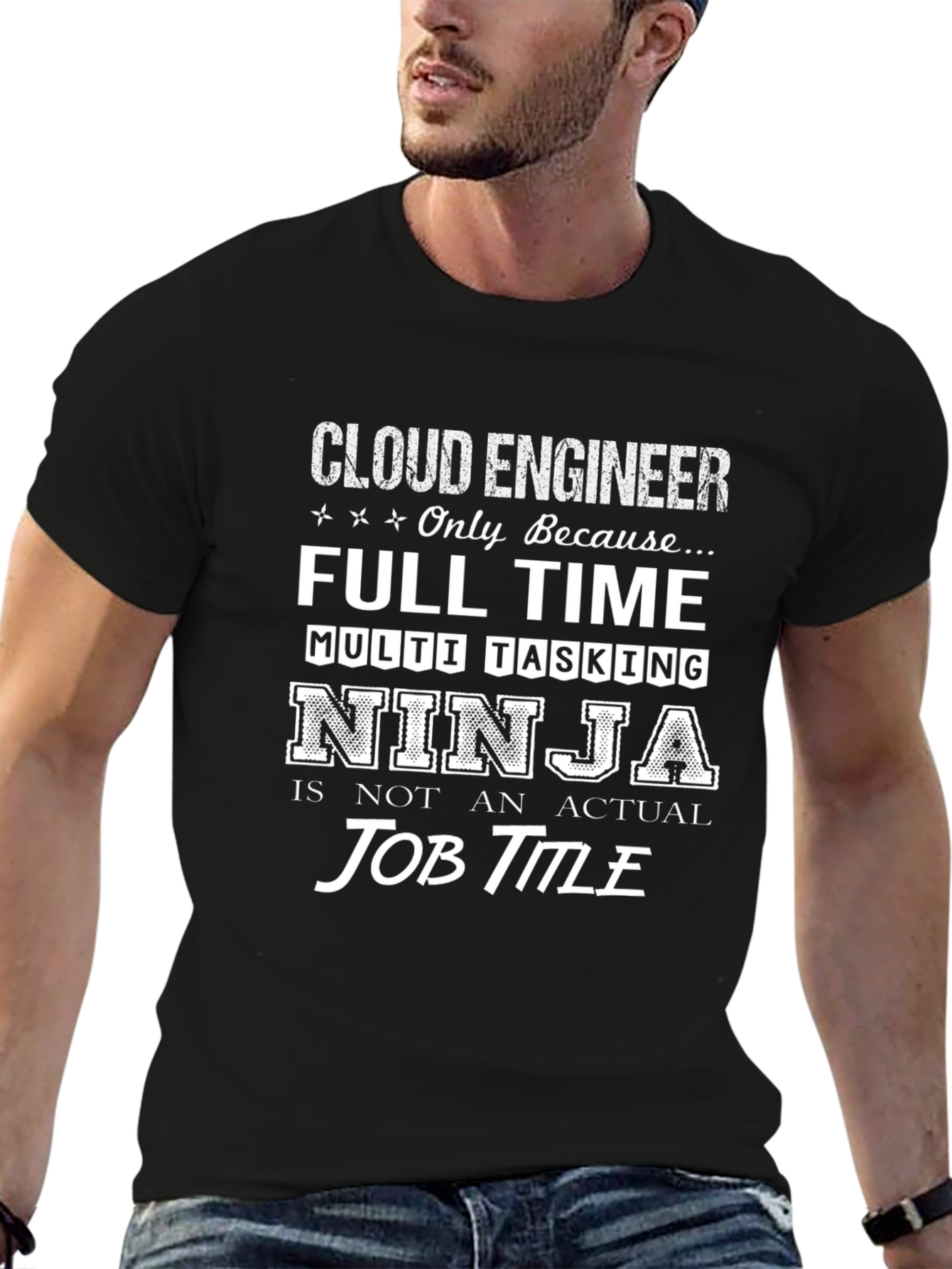 Cloud Engineer Full Time Ninja T-Shirt