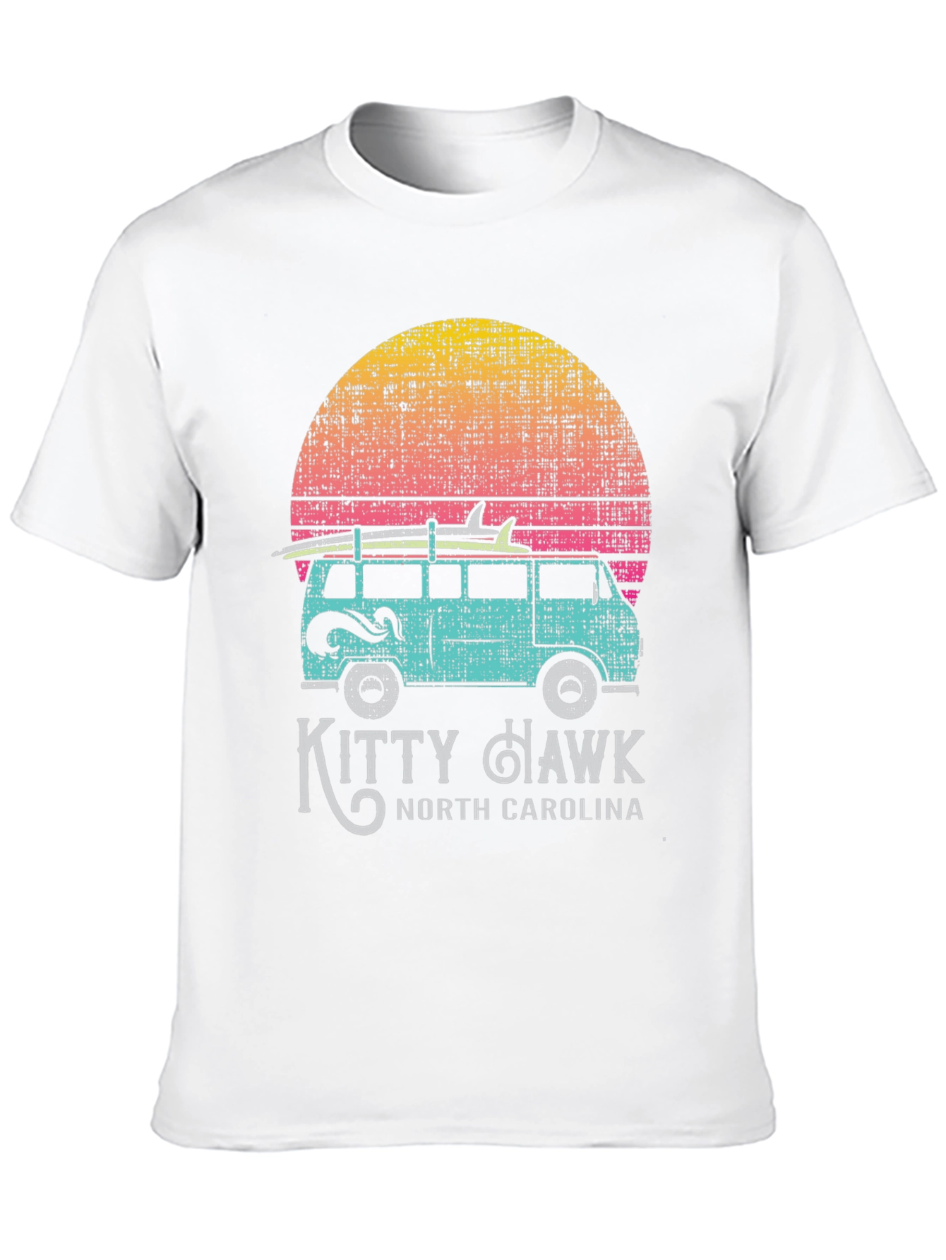 Kitty Hawk North Carolina Surf Van T-Shirt