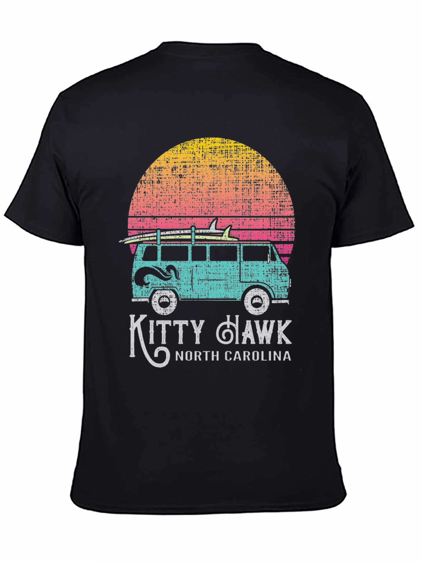 Kitty Hawk North Carolina Surf Van T-Shirt