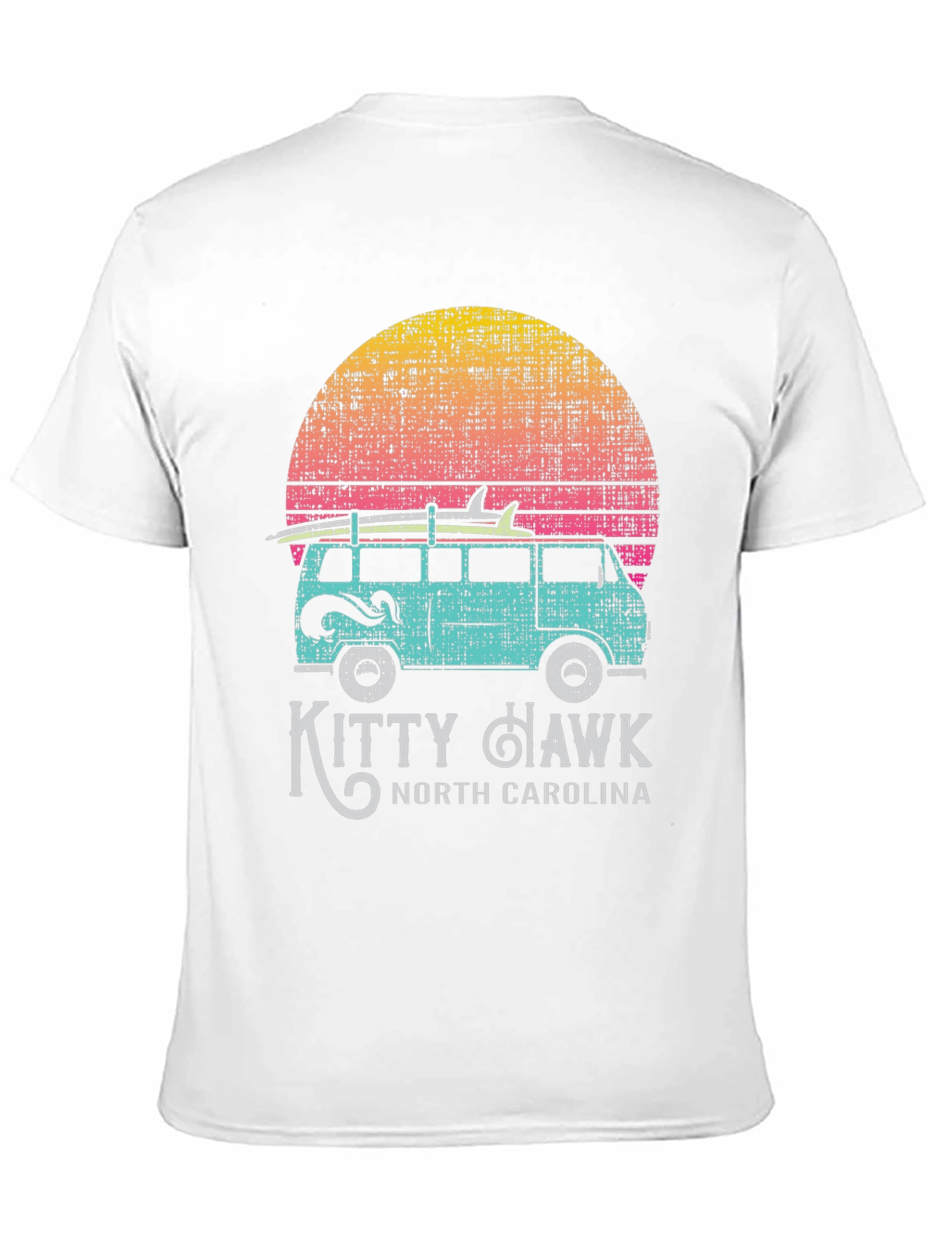 Kitty Hawk North Carolina Surf Van T-Shirt