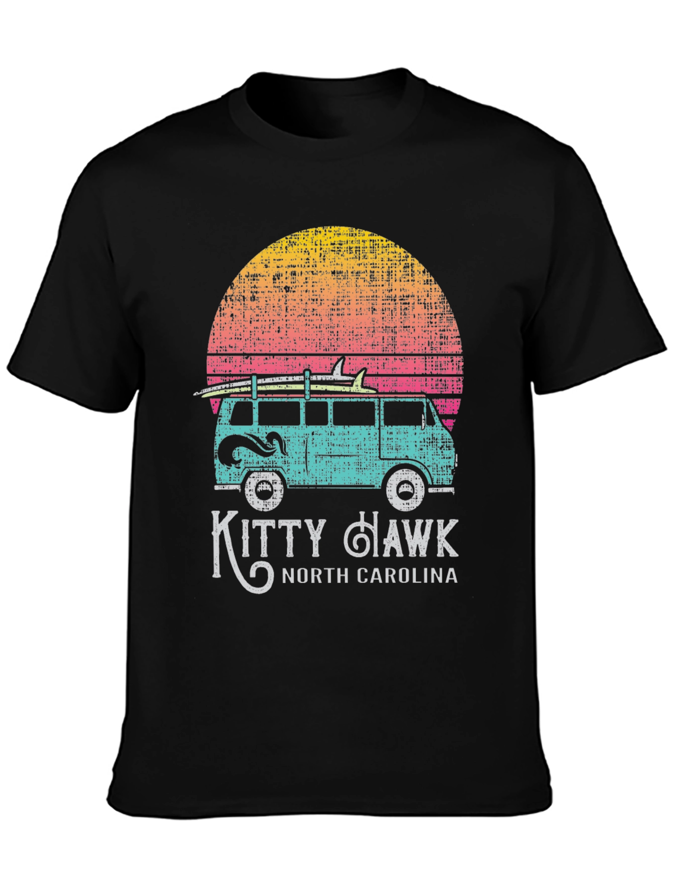 Kitty Hawk North Carolina Surf Van T-Shirt