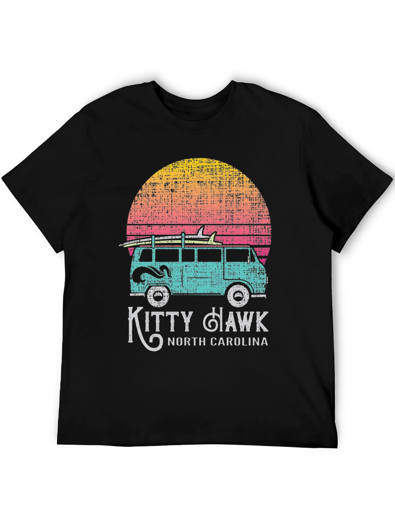 Kitty Hawk North Carolina Surf Van T-Shirt
