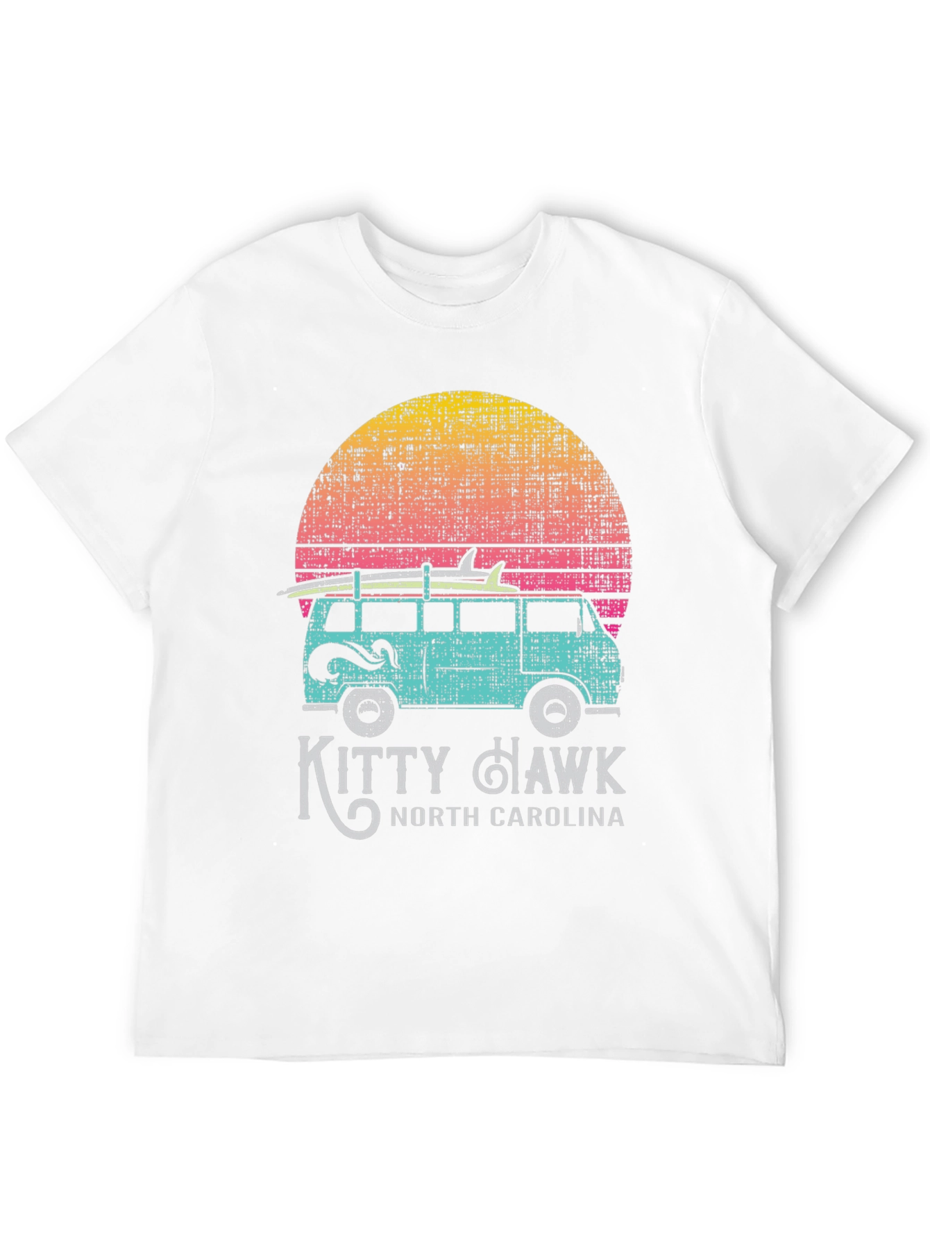 Kitty Hawk North Carolina Surf Van T-Shirt
