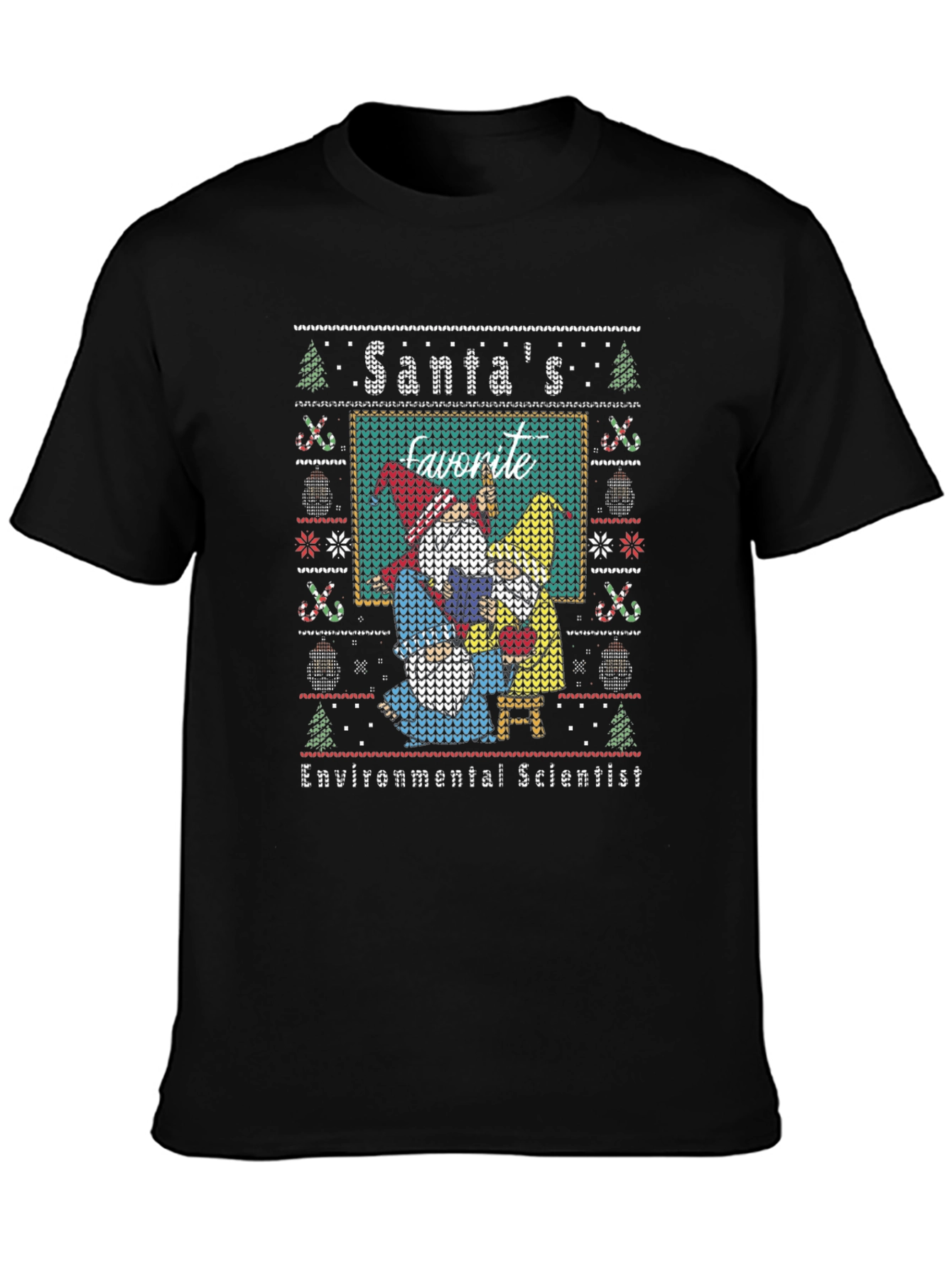 Santas Favorite Environmental Scientist Christmas T-Shirt