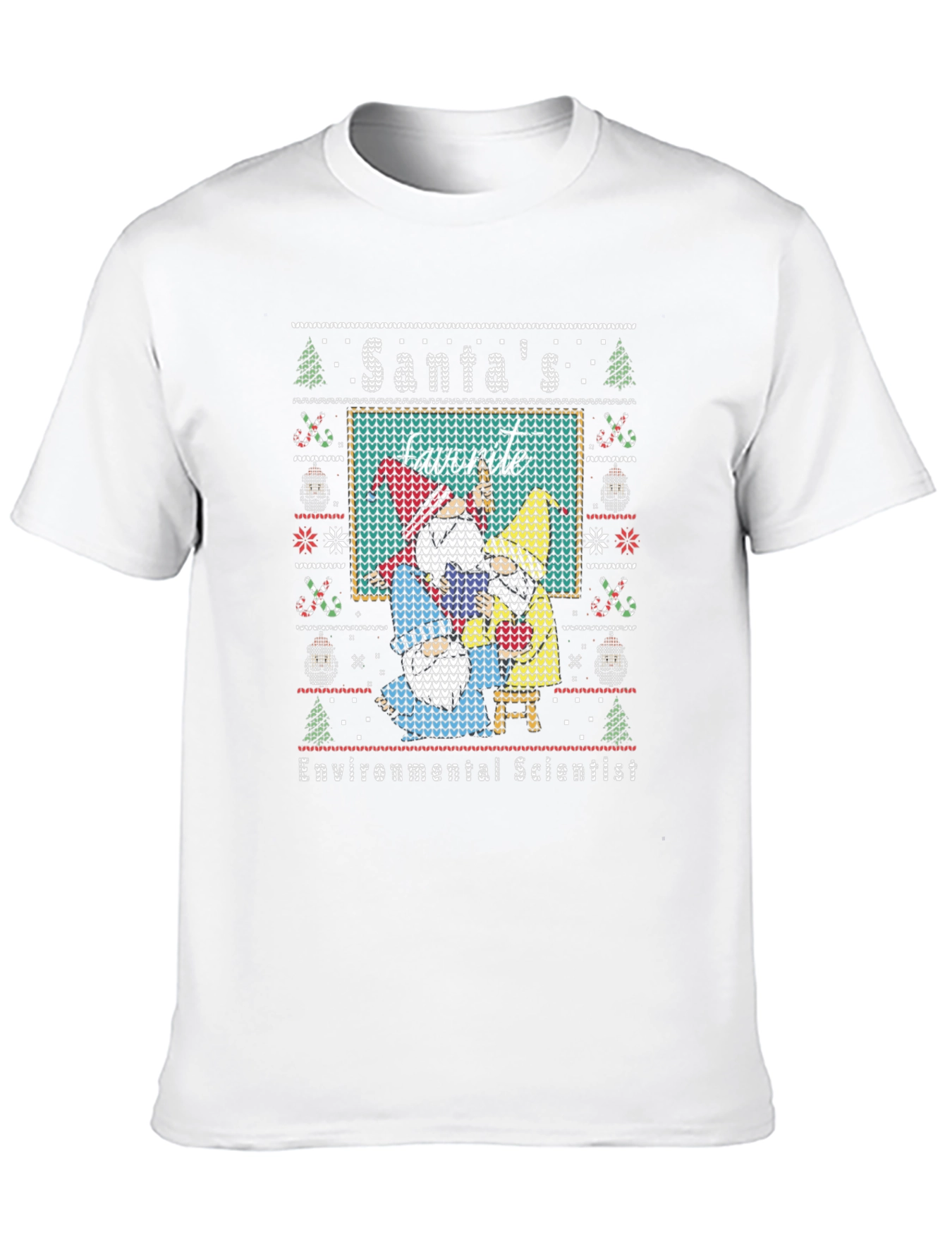 Santas Favorite Environmental Scientist Christmas T-Shirt