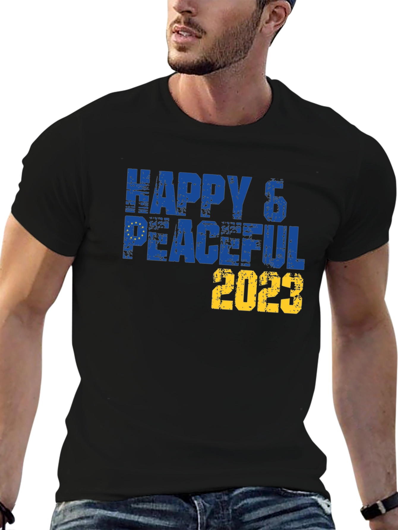 Happy & Peaceful 2023 T-Shirt
