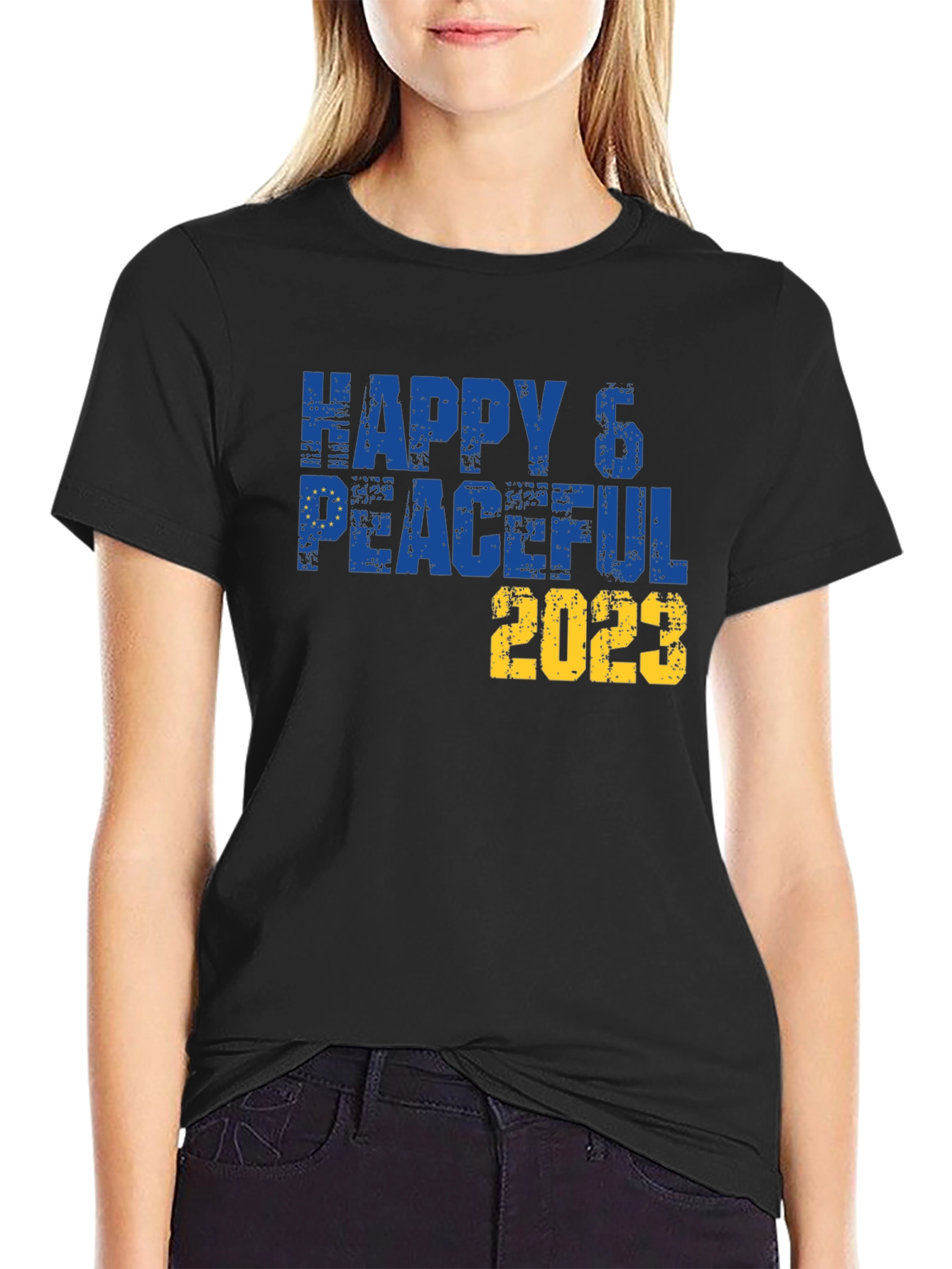 Happy & Peaceful 2023 T-Shirt