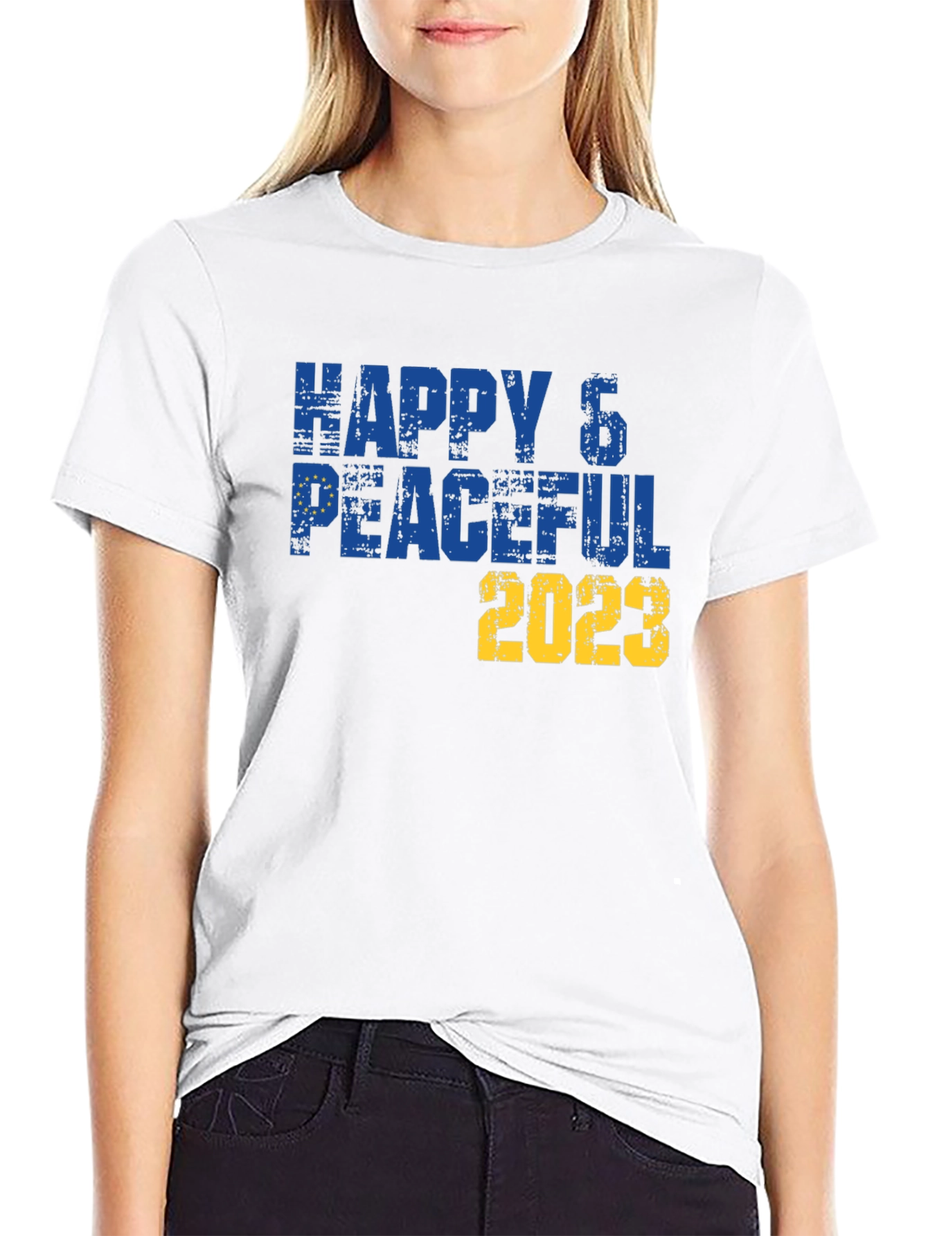 Happy & Peaceful 2023 T-Shirt