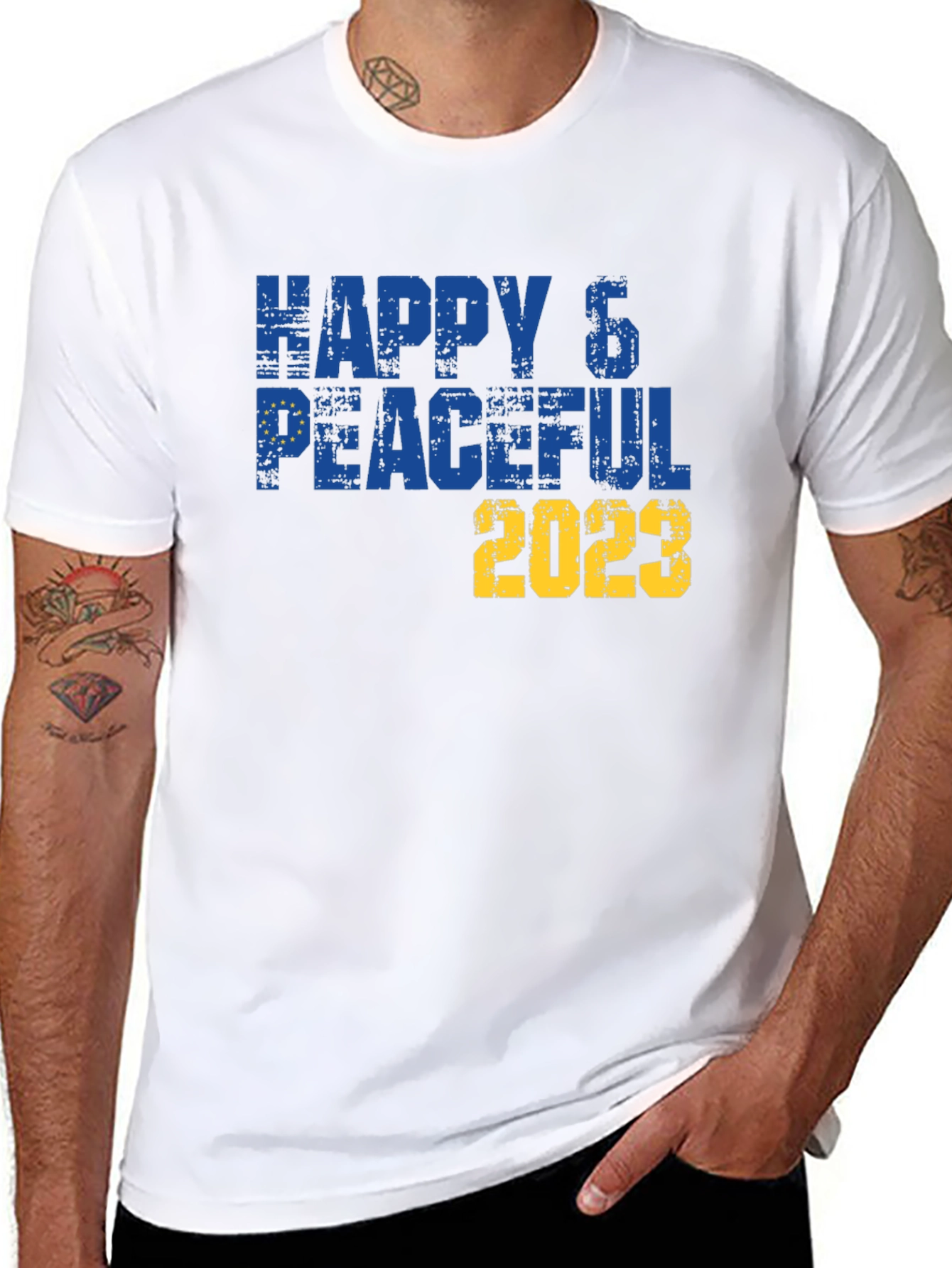Happy & Peaceful 2023 T-Shirt