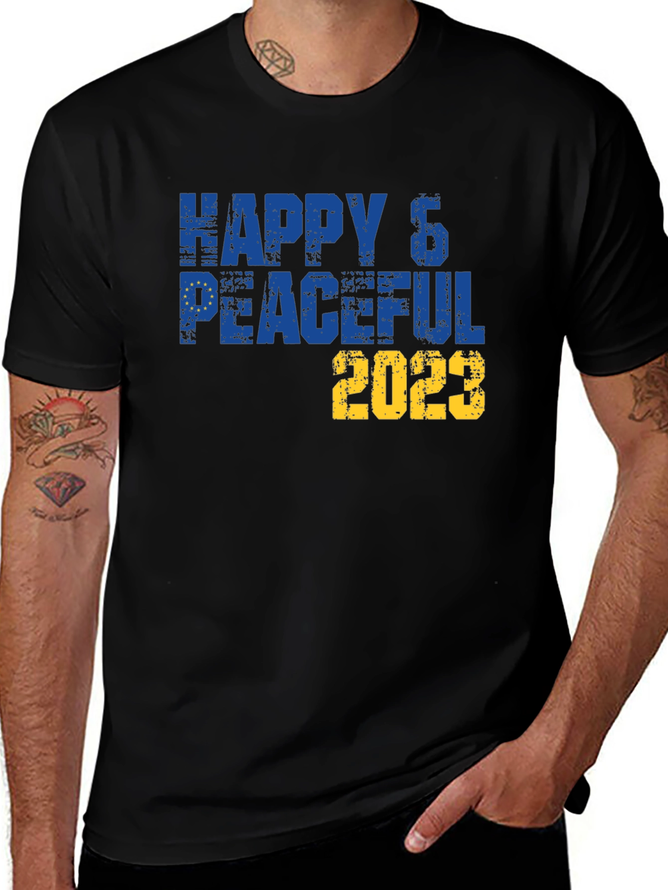 Happy & Peaceful 2023 T-Shirt