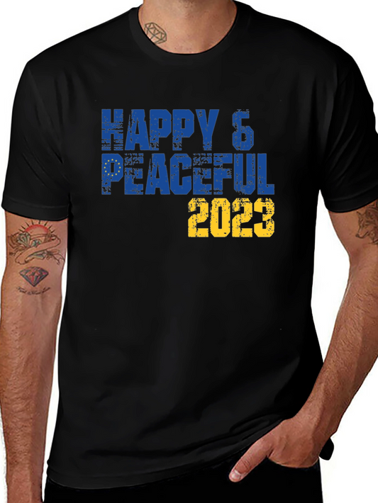 Happy & Peaceful 2023 T-Shirt