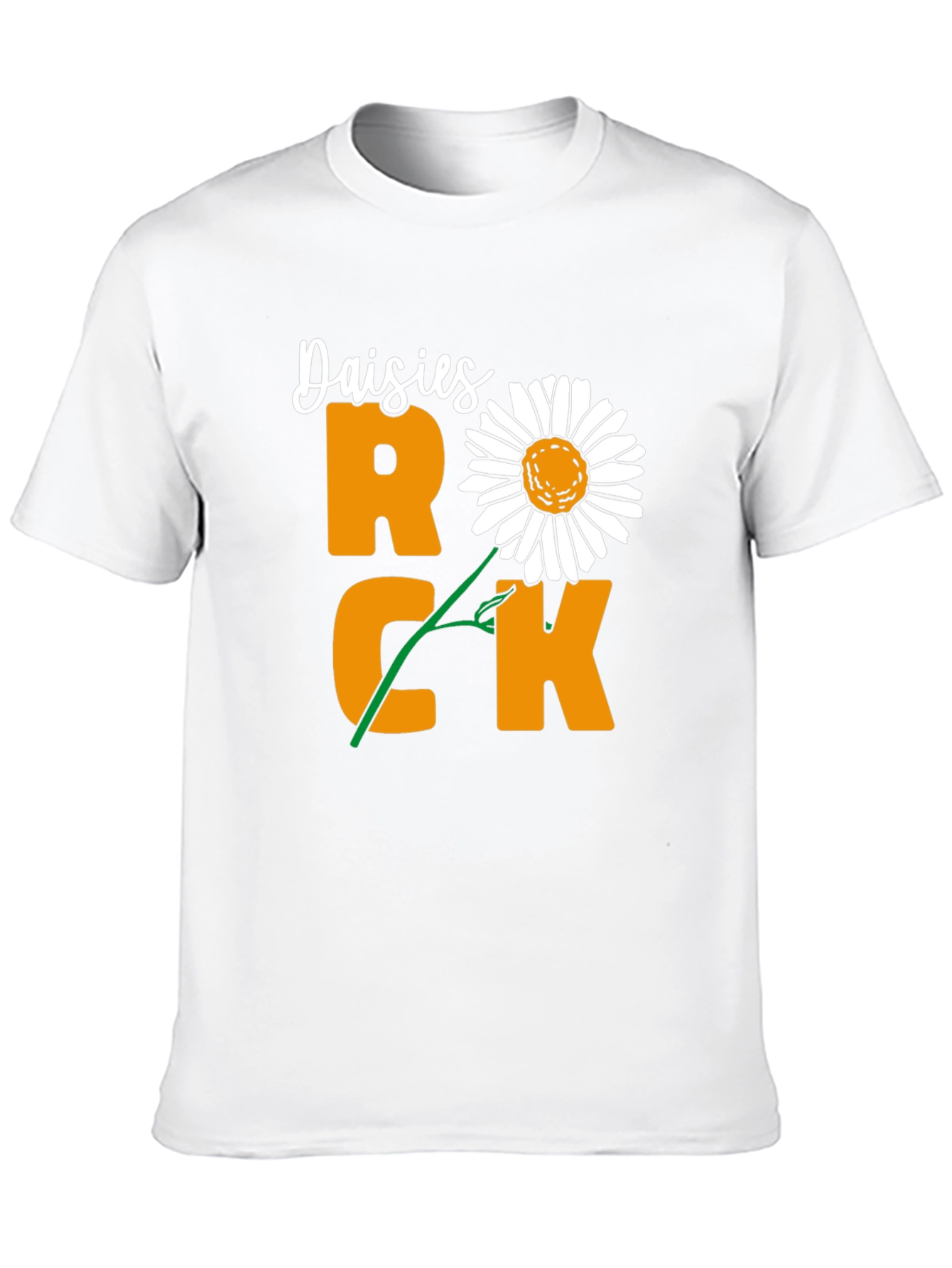 Daisies Rock T-Shirt - Unique Floral Graphic Tee