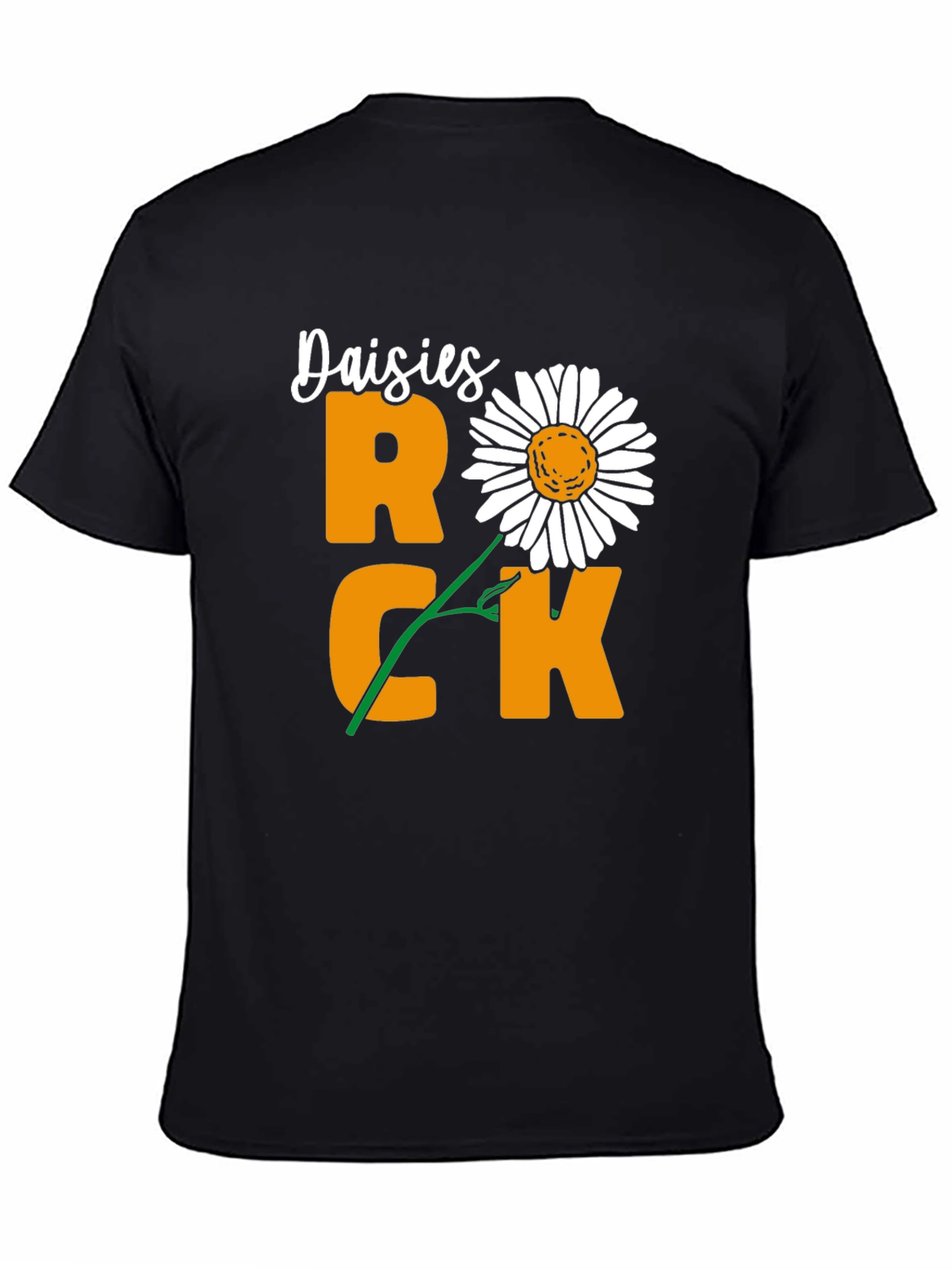 Daisies Rock T-Shirt - Unique Floral Graphic Tee