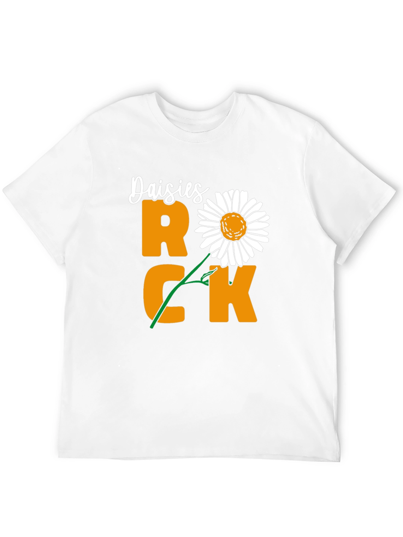 Daisies Rock T-Shirt - Unique Floral Graphic Tee