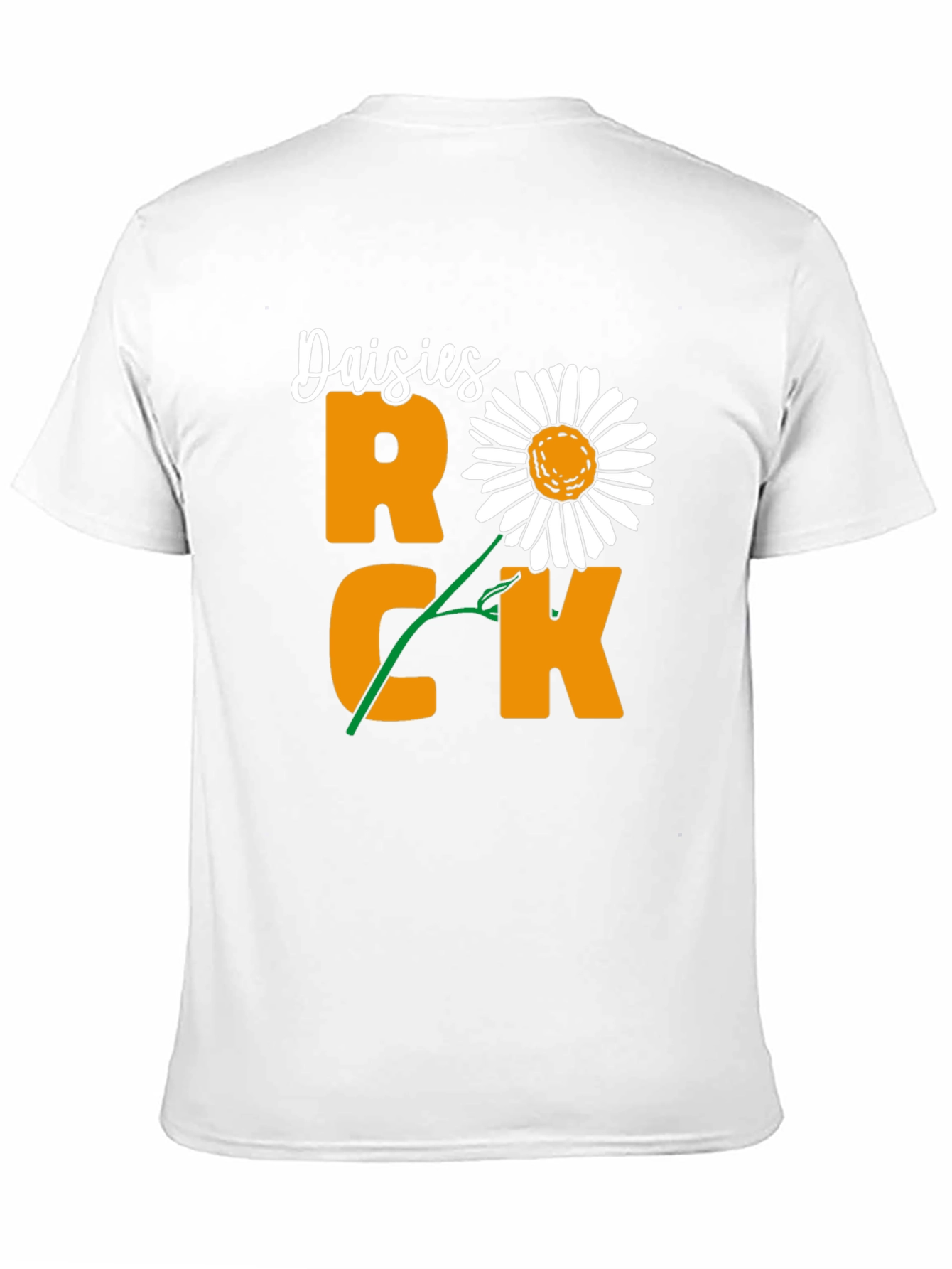 Daisies Rock T-Shirt - Unique Floral Graphic Tee