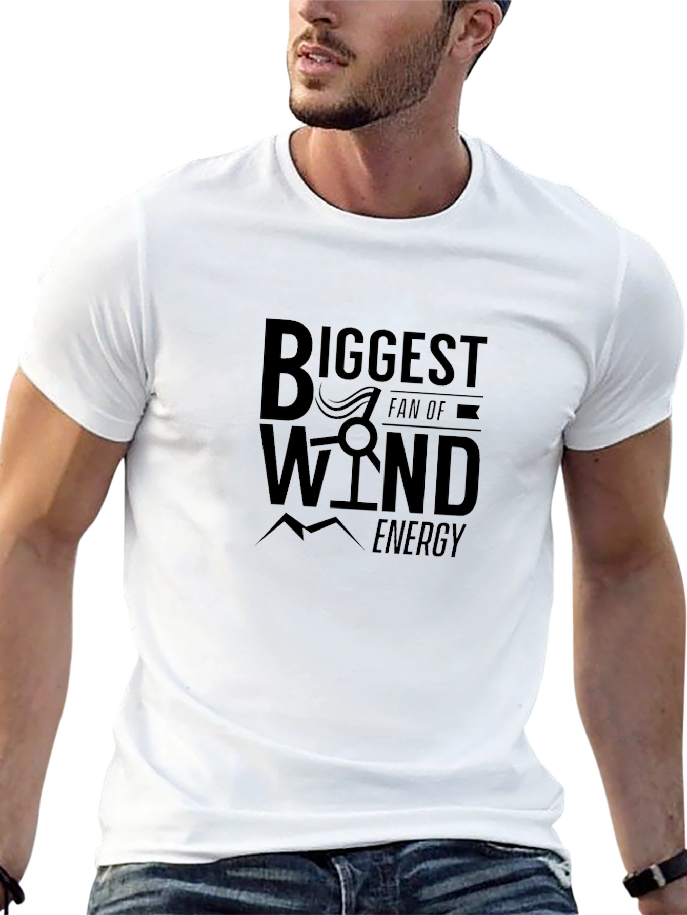 Biggest Wind Energy Fan Graphic T-Shirt