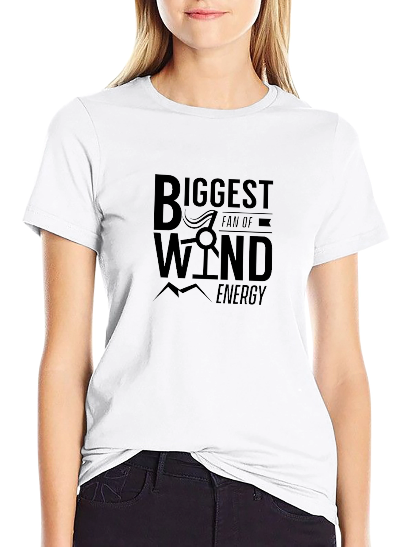 Biggest Wind Energy Fan Graphic T-Shirt