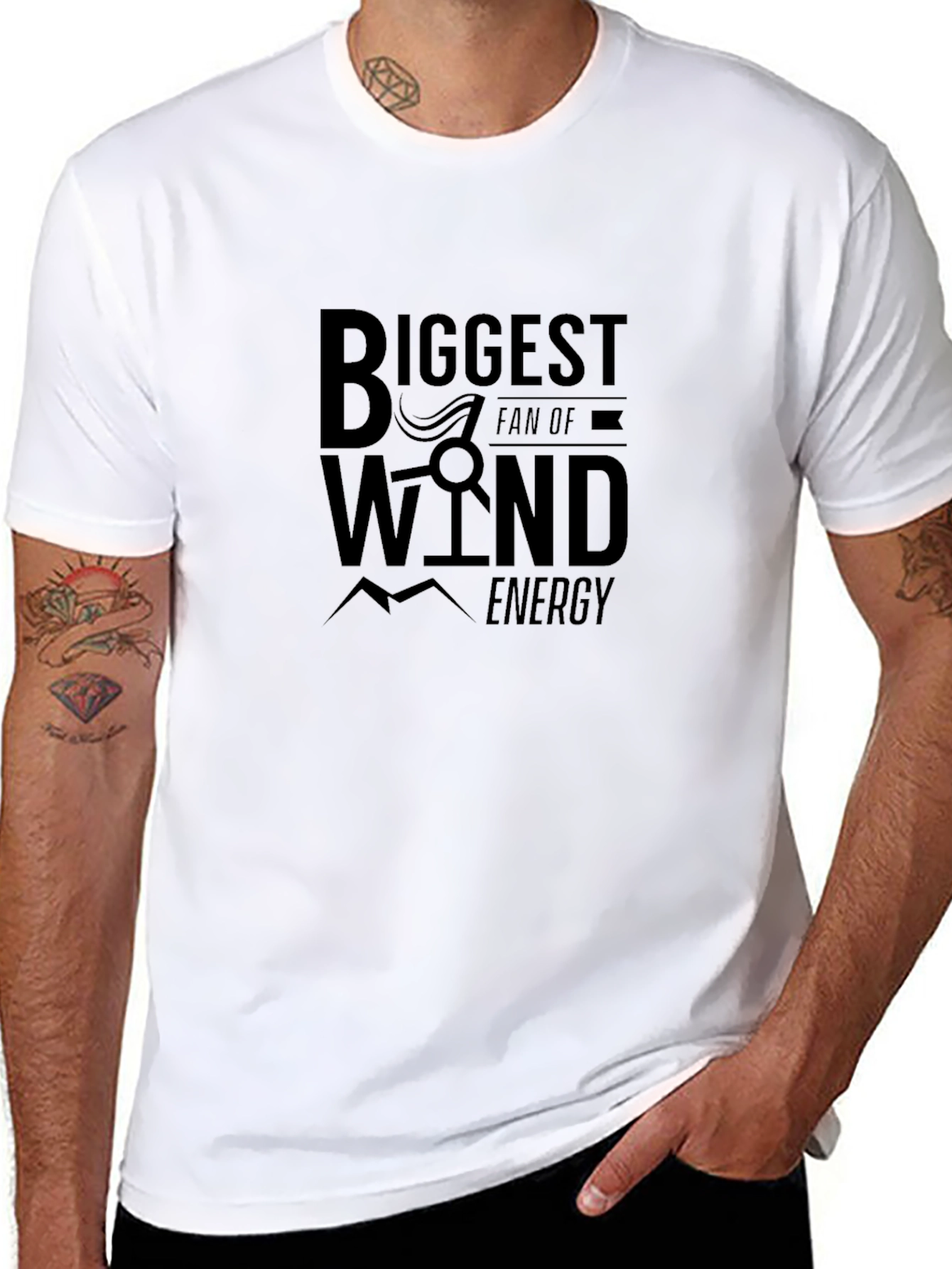 Biggest Wind Energy Fan Graphic T-Shirt