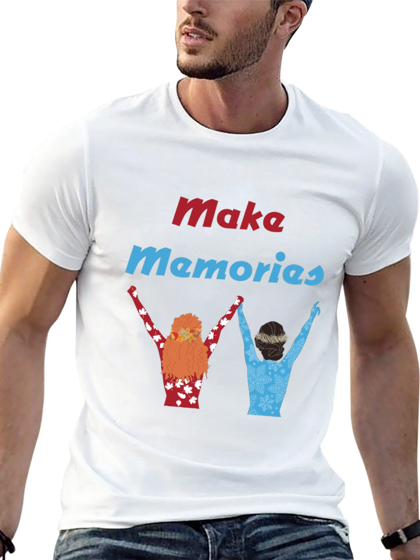 Make Memories Black Graphic T-Shirt