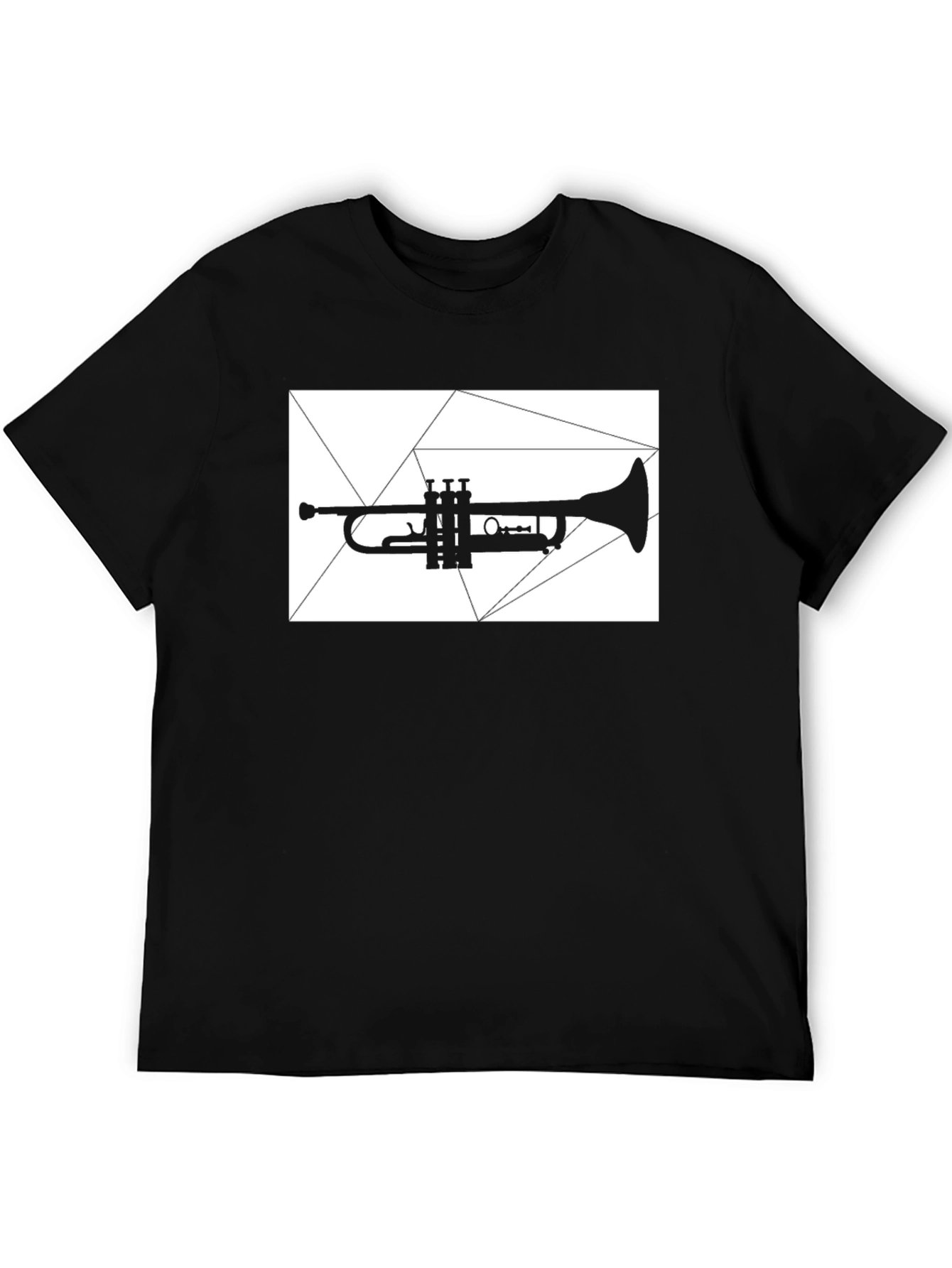 Trumpet Graphic Tee - Cool Black Shirt