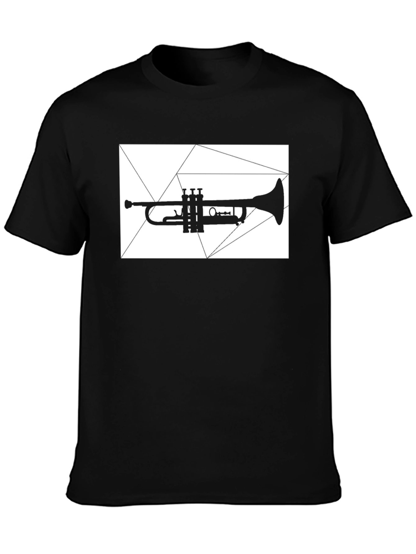 Trumpet Graphic Tee - Cool Black Shirt