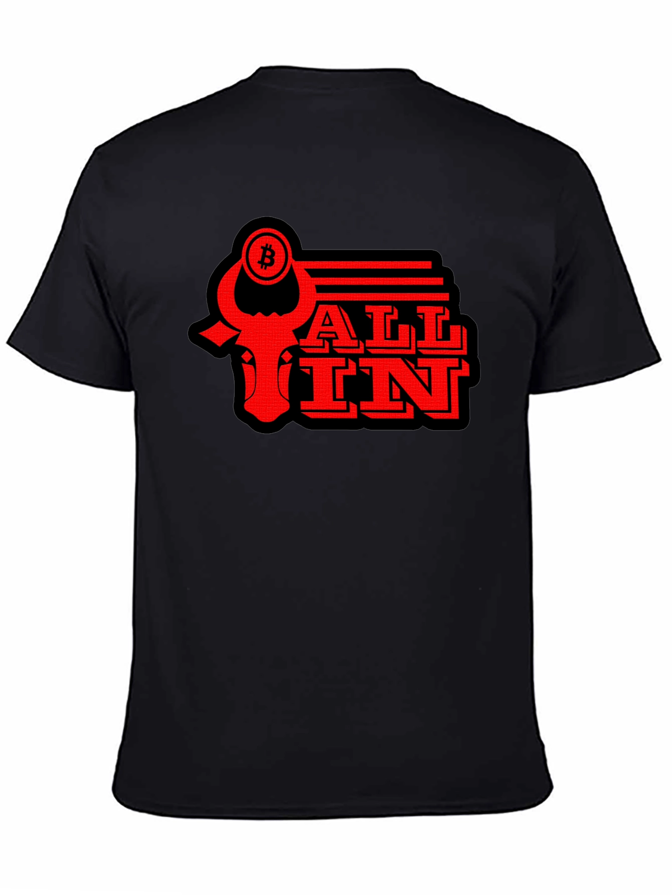 Bitcoin All In T-Shirt - Black Graphic Tee