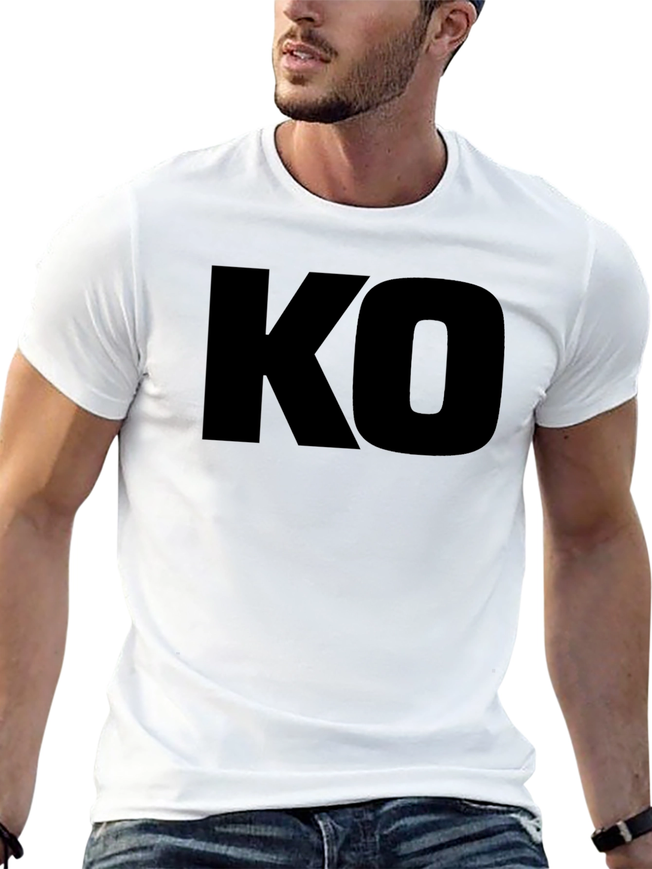 KO Graphic Black T-Shirt - Stylish & Bold