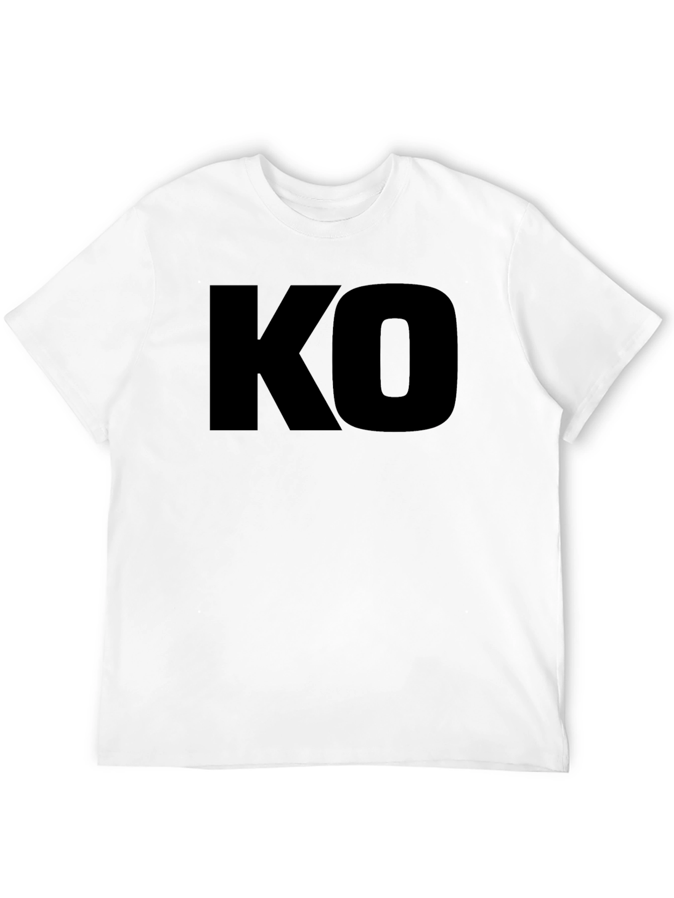 KO Graphic Black T-Shirt - Stylish & Bold