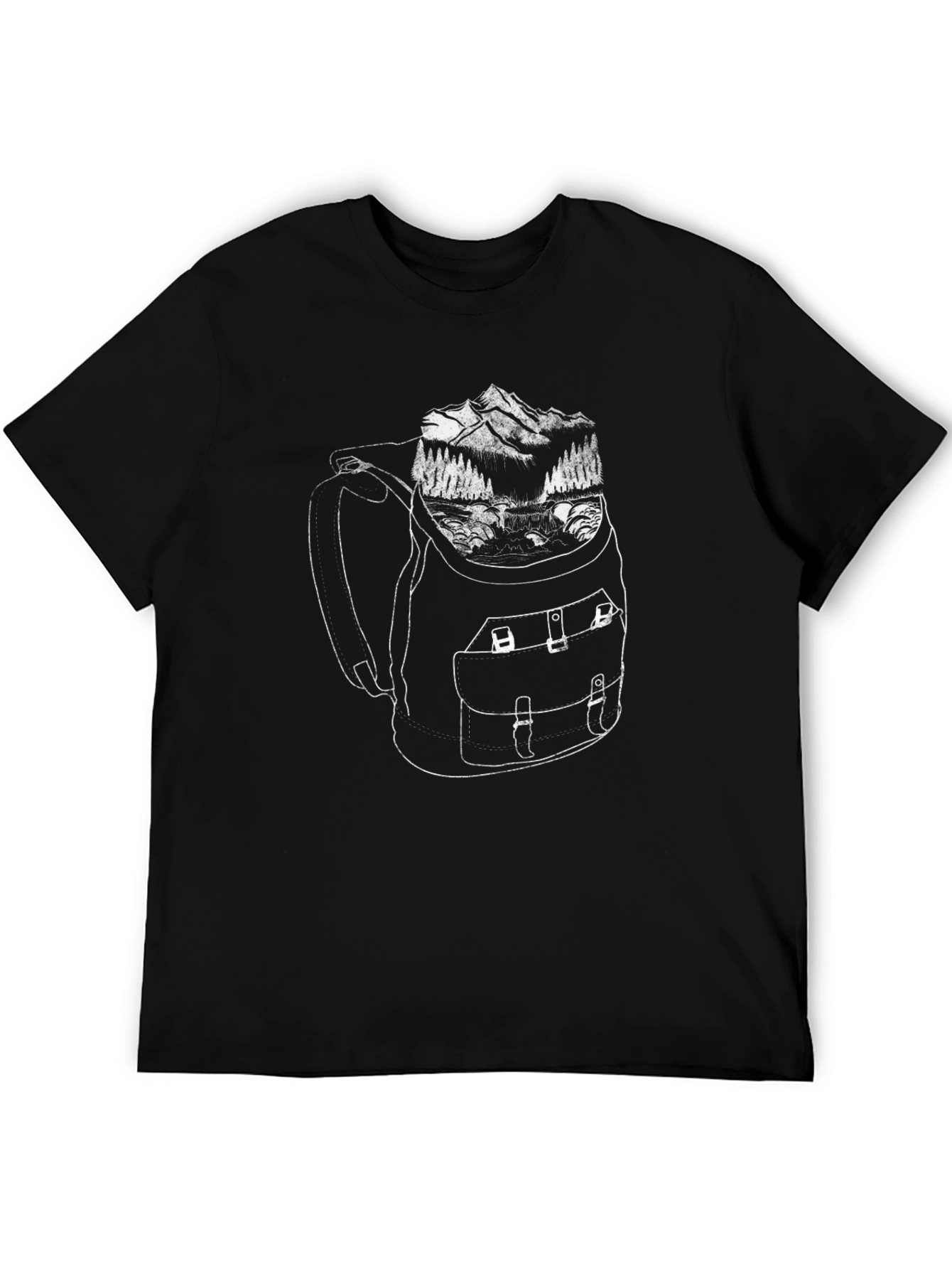 Backpack Graphic T-Shirt - Adventure Ready