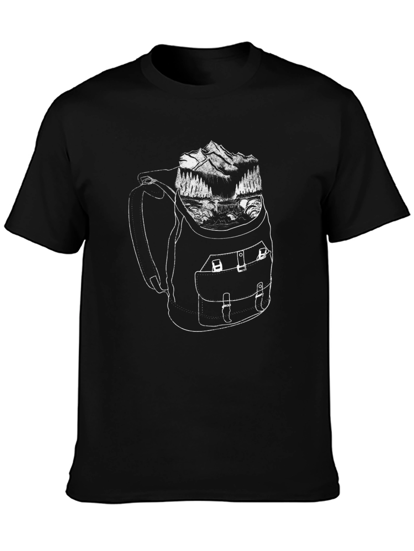 Backpack Graphic T-Shirt - Adventure Ready