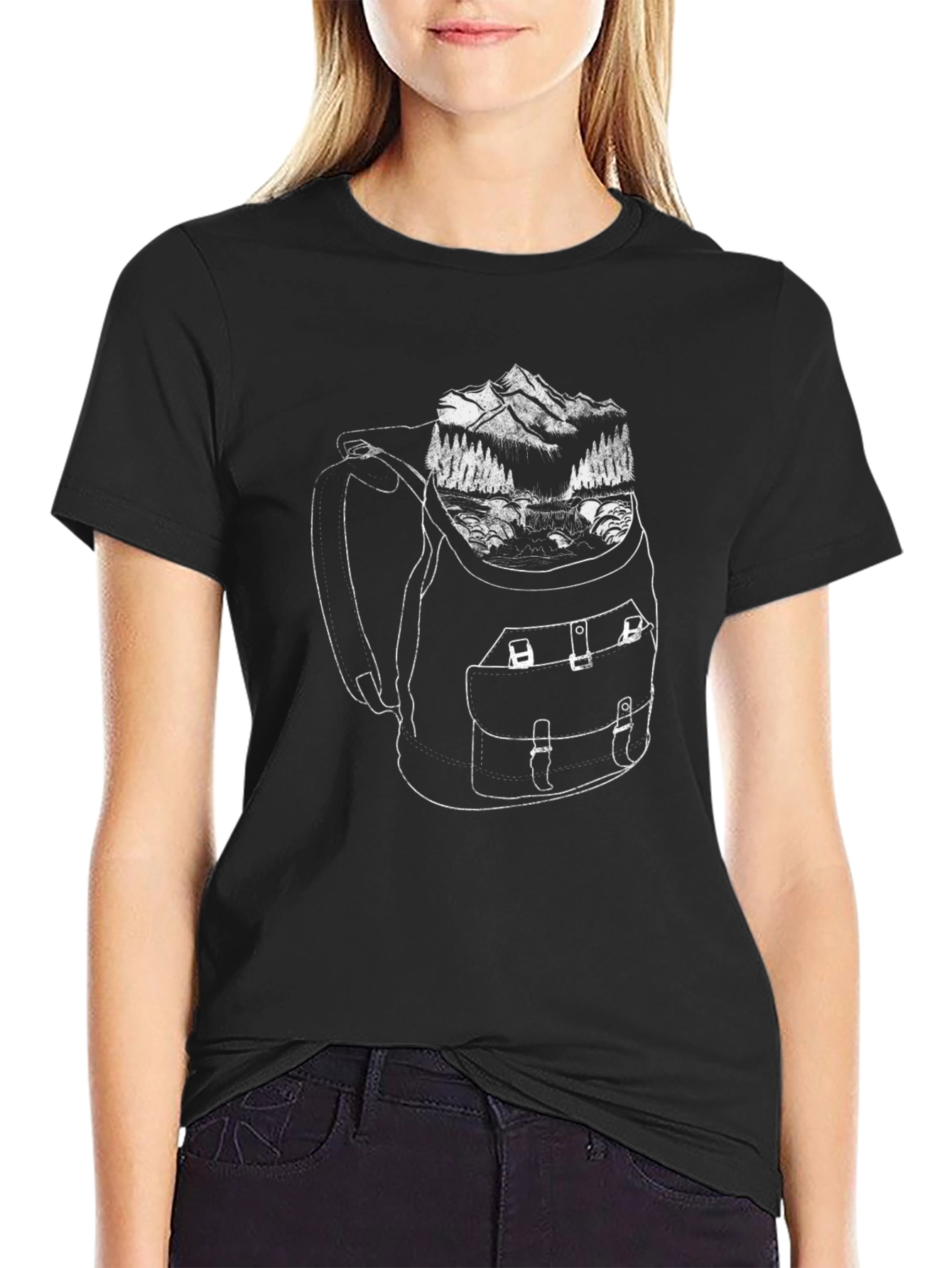 Backpack Graphic T-Shirt - Adventure Ready