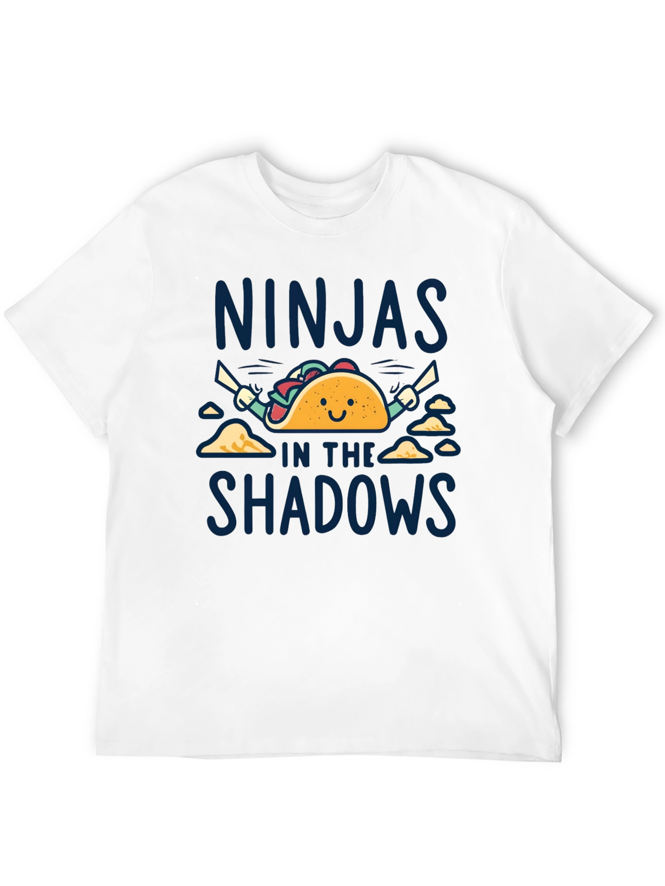Taco Ninja Graphic Tee - Black Cotton T-Shirt