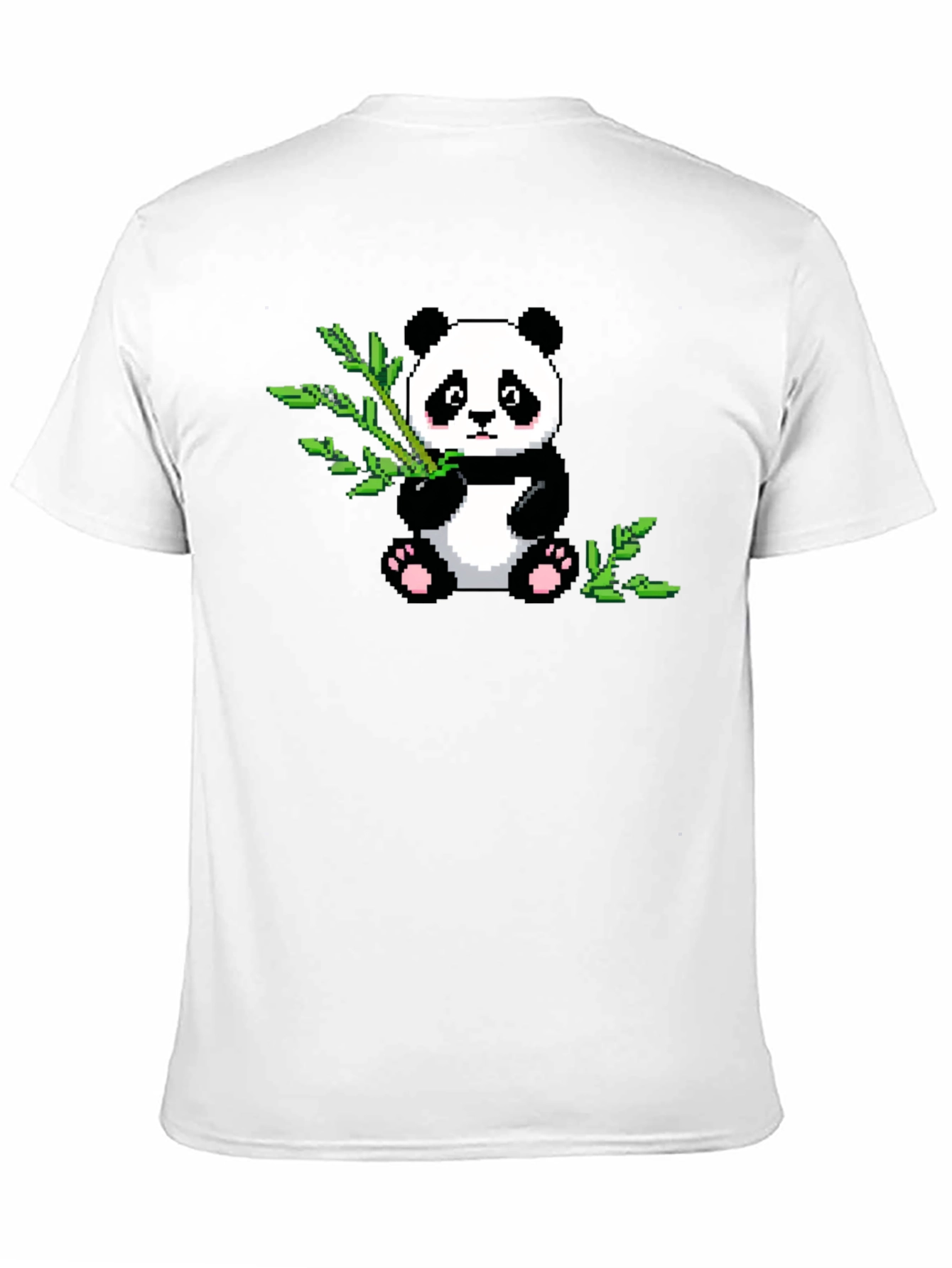 Pixel Panda T-Shirt - Cute Black Tee