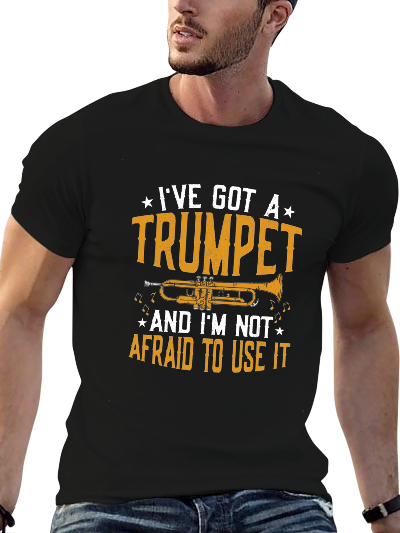 Trumpet Player Graphic T-Shirt - Music Lover Tee