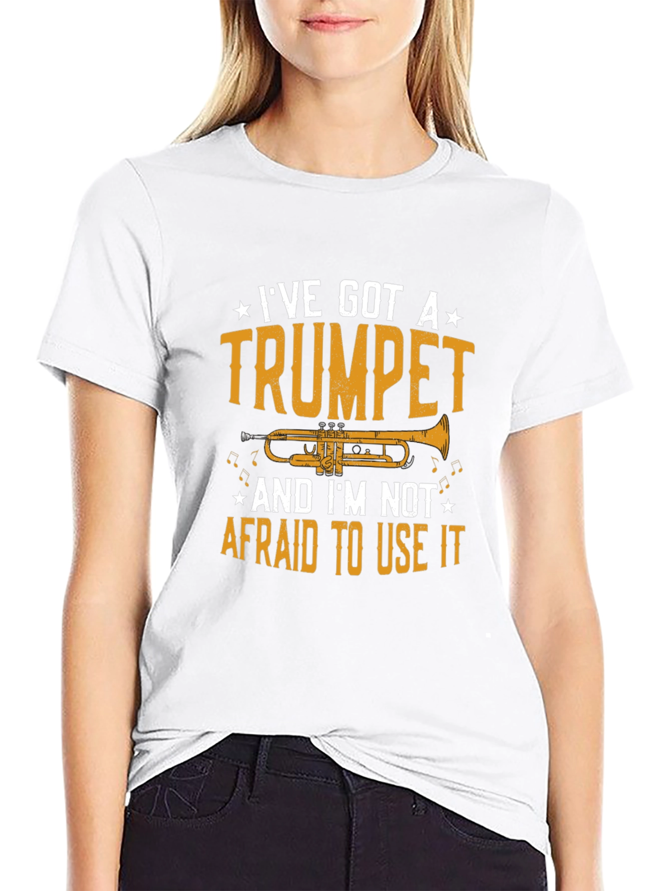 Trumpet Player Graphic T-Shirt - Music Lover Tee