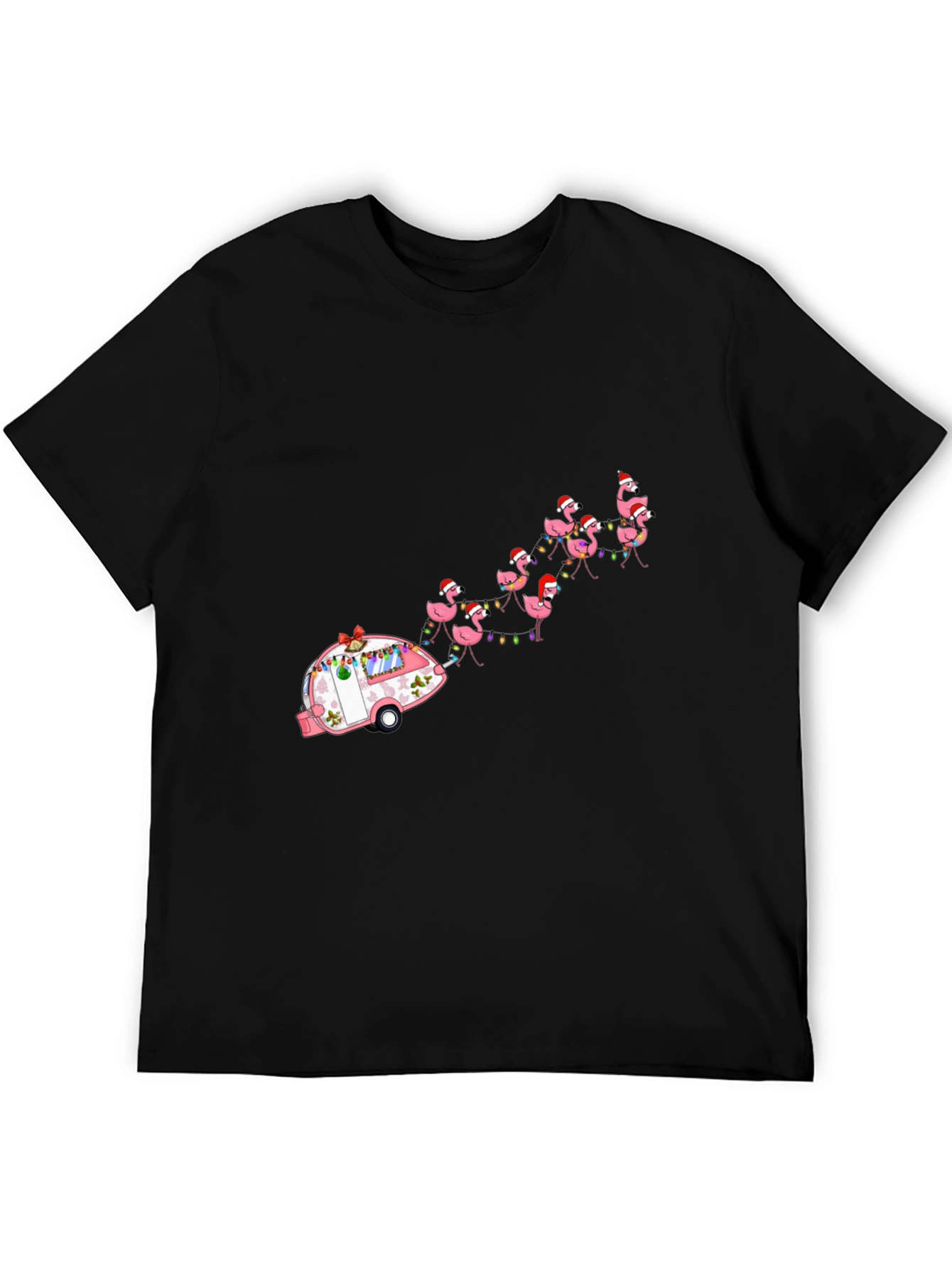 Holiday Flamingo Camper T-Shirt