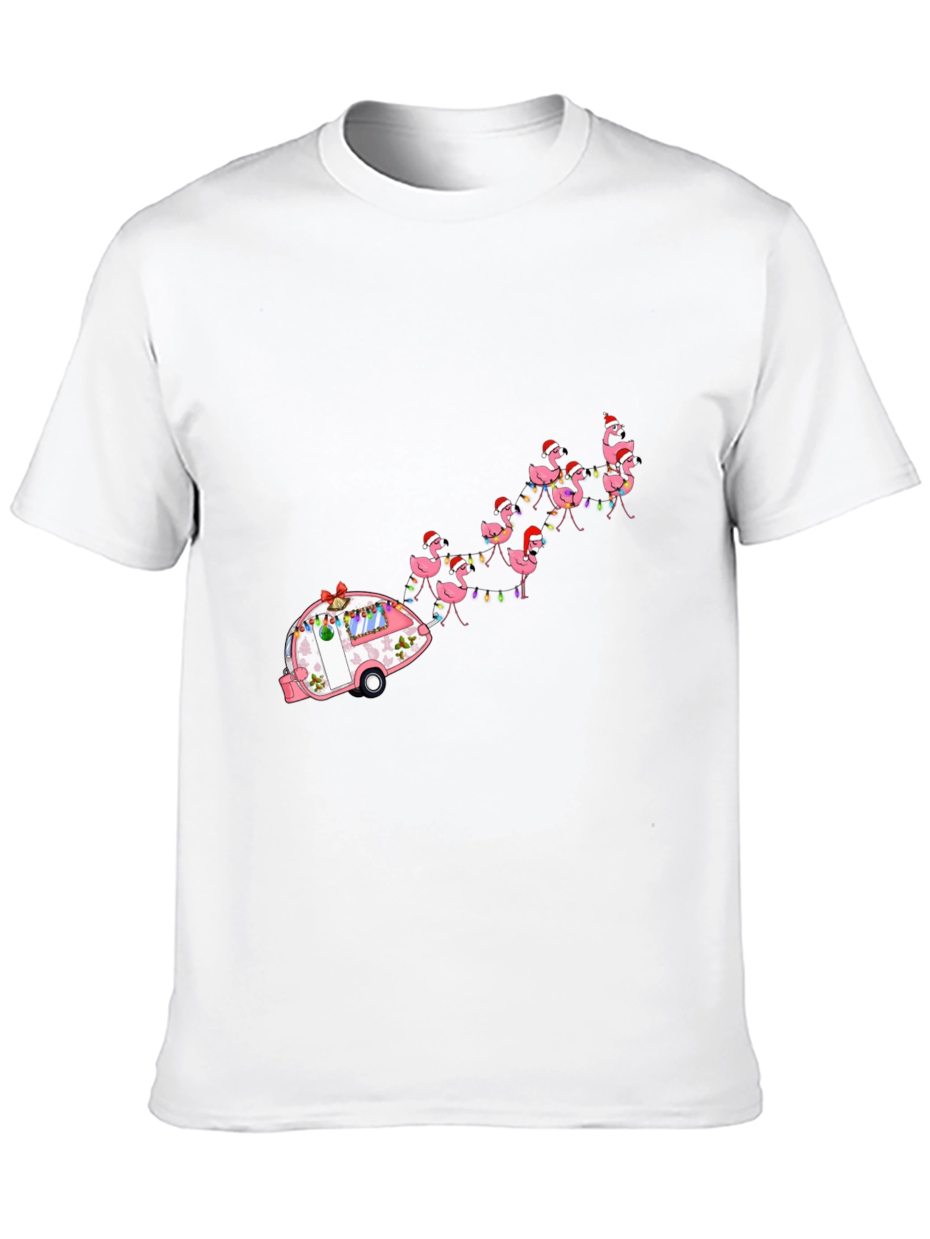 Holiday Flamingo Camper T-Shirt