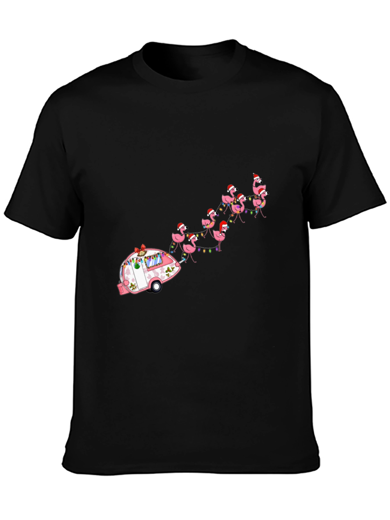 Holiday Flamingo Camper T-Shirt