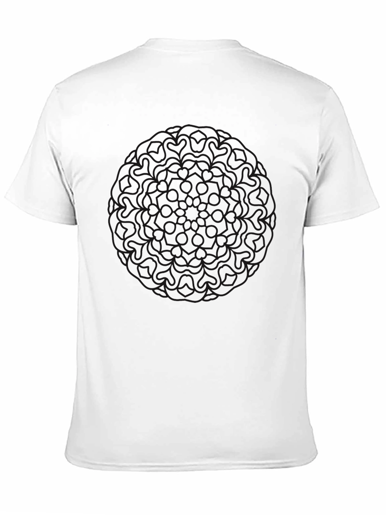 Mens Black Graphic Tee - Casual Style