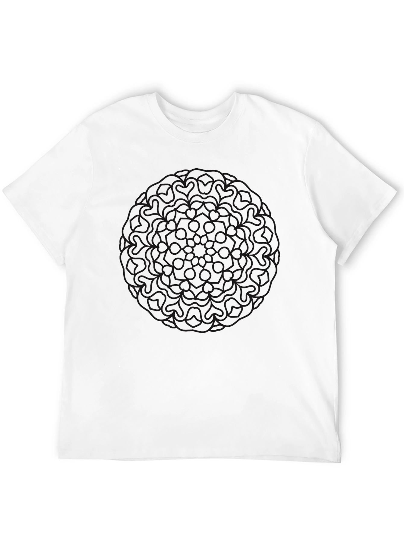 Mens Black Graphic Tee - Casual Style