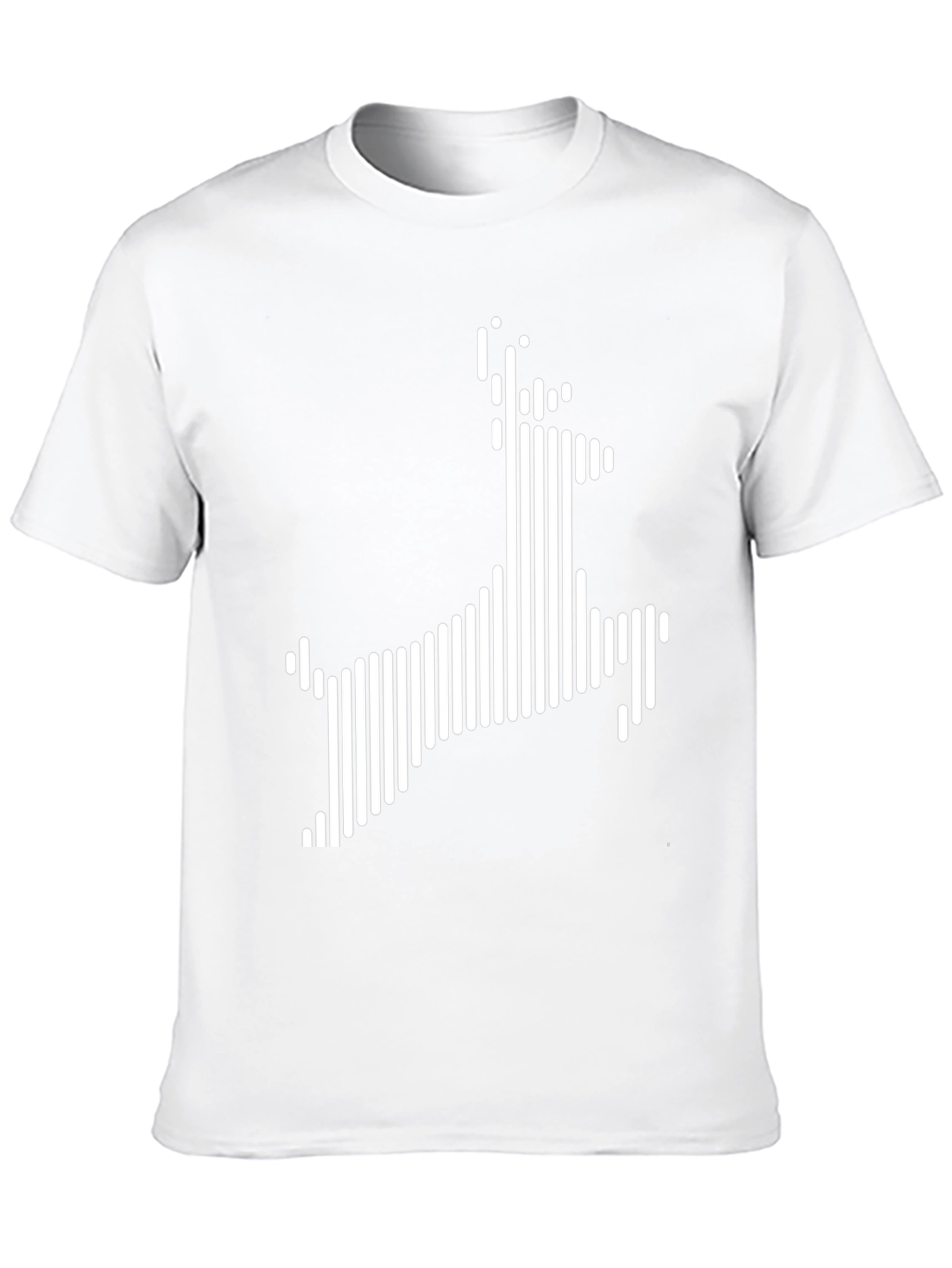 Modern Deer Graphic Black T-Shirt