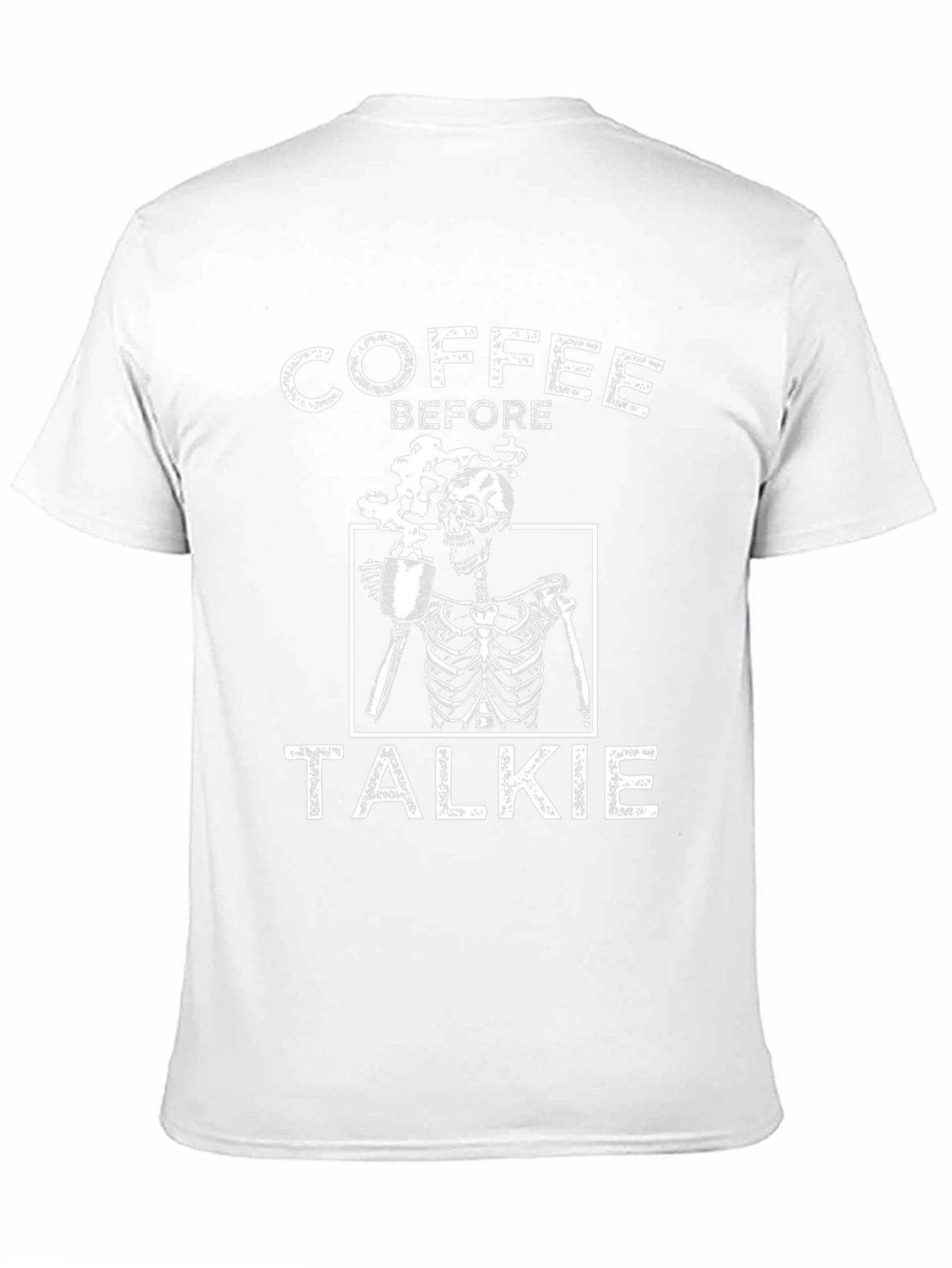 Coffee Before Talkie Skeleton Graphic T-Shirt