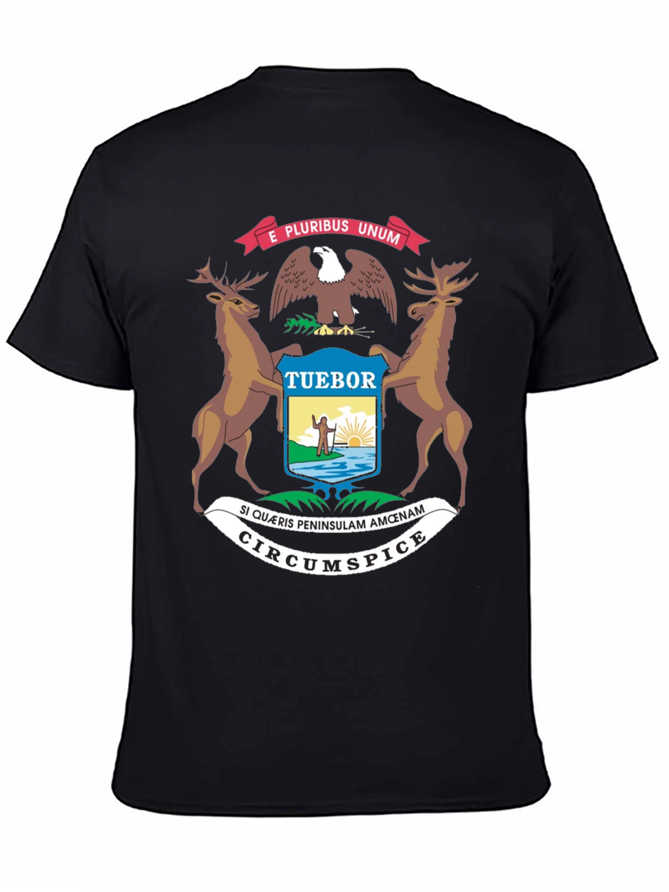 Michigan State Seal Graphic Tee - Black