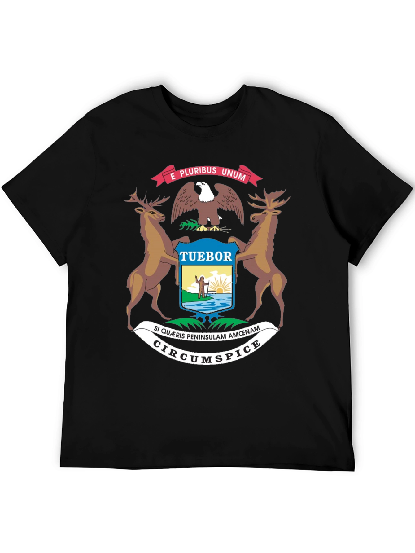 Michigan State Seal Graphic Tee - Black