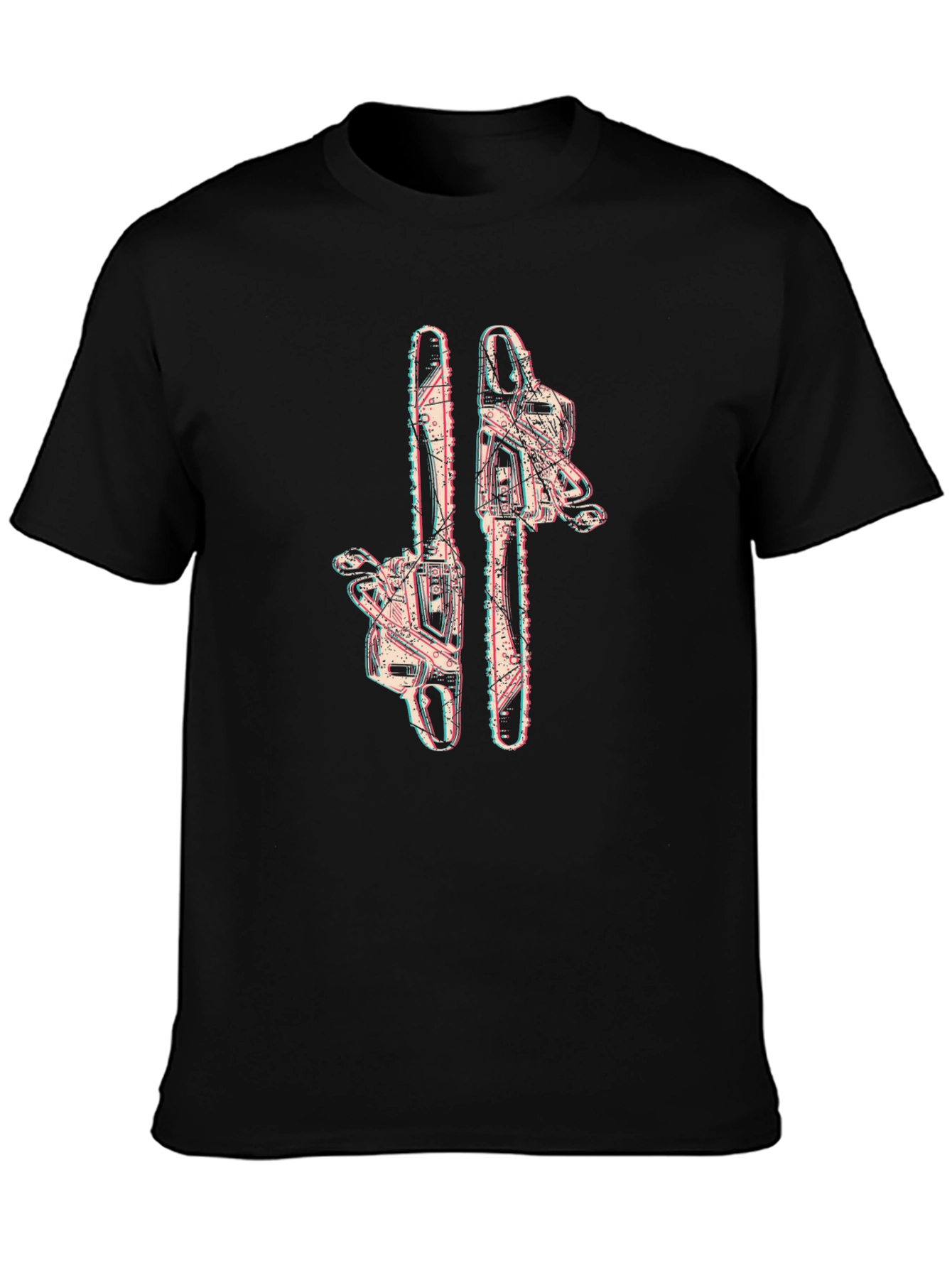 Chainsaw Graphic Tee - Edgy Style