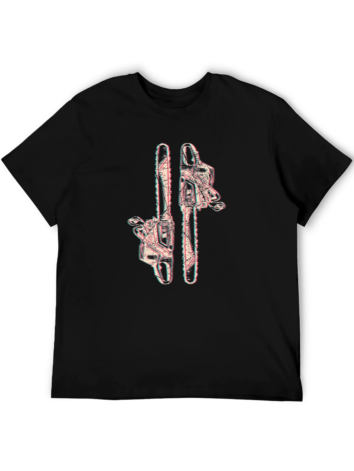 Chainsaw Graphic Tee - Edgy Style