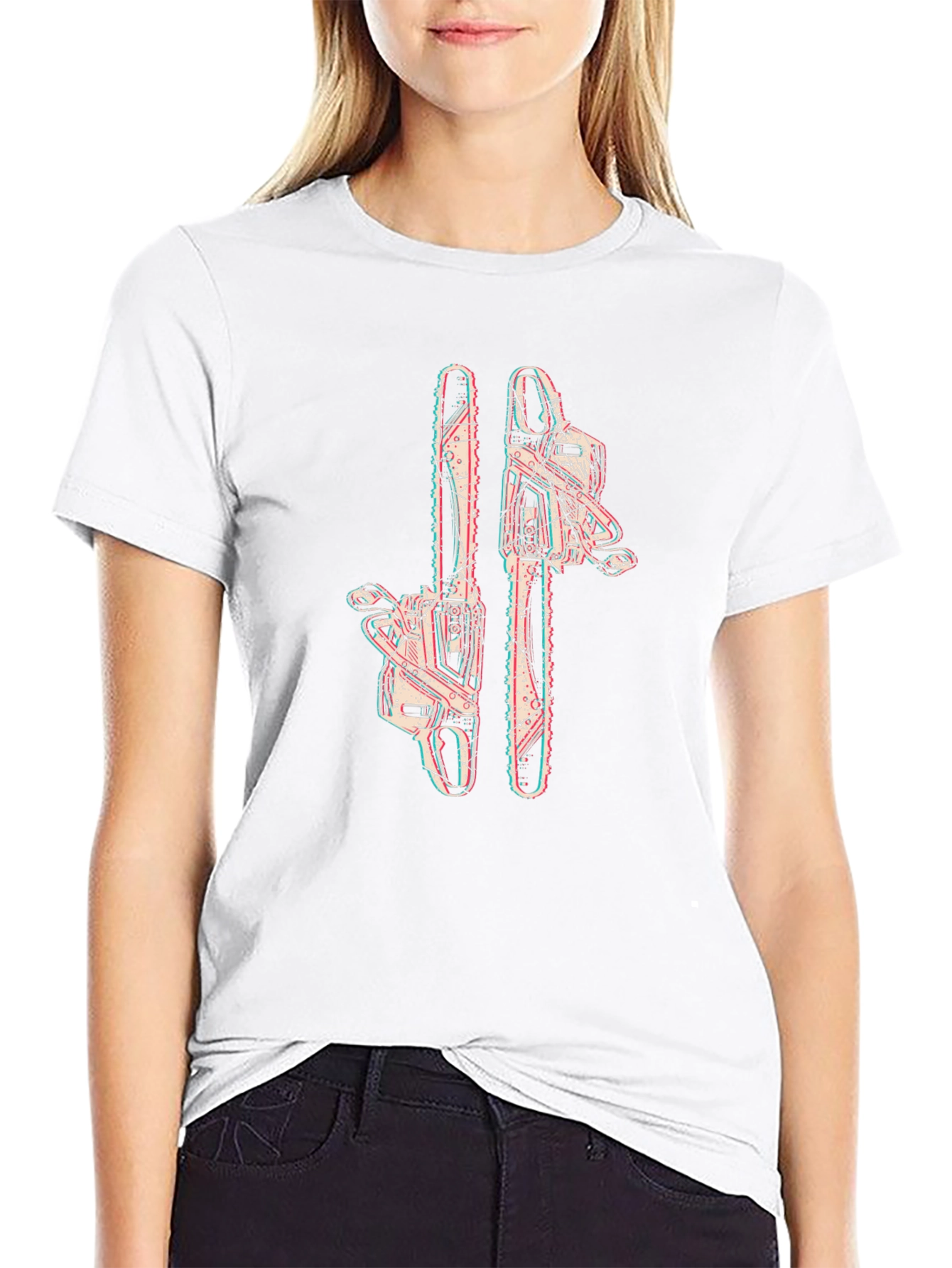 Chainsaw Graphic Tee - Edgy Style