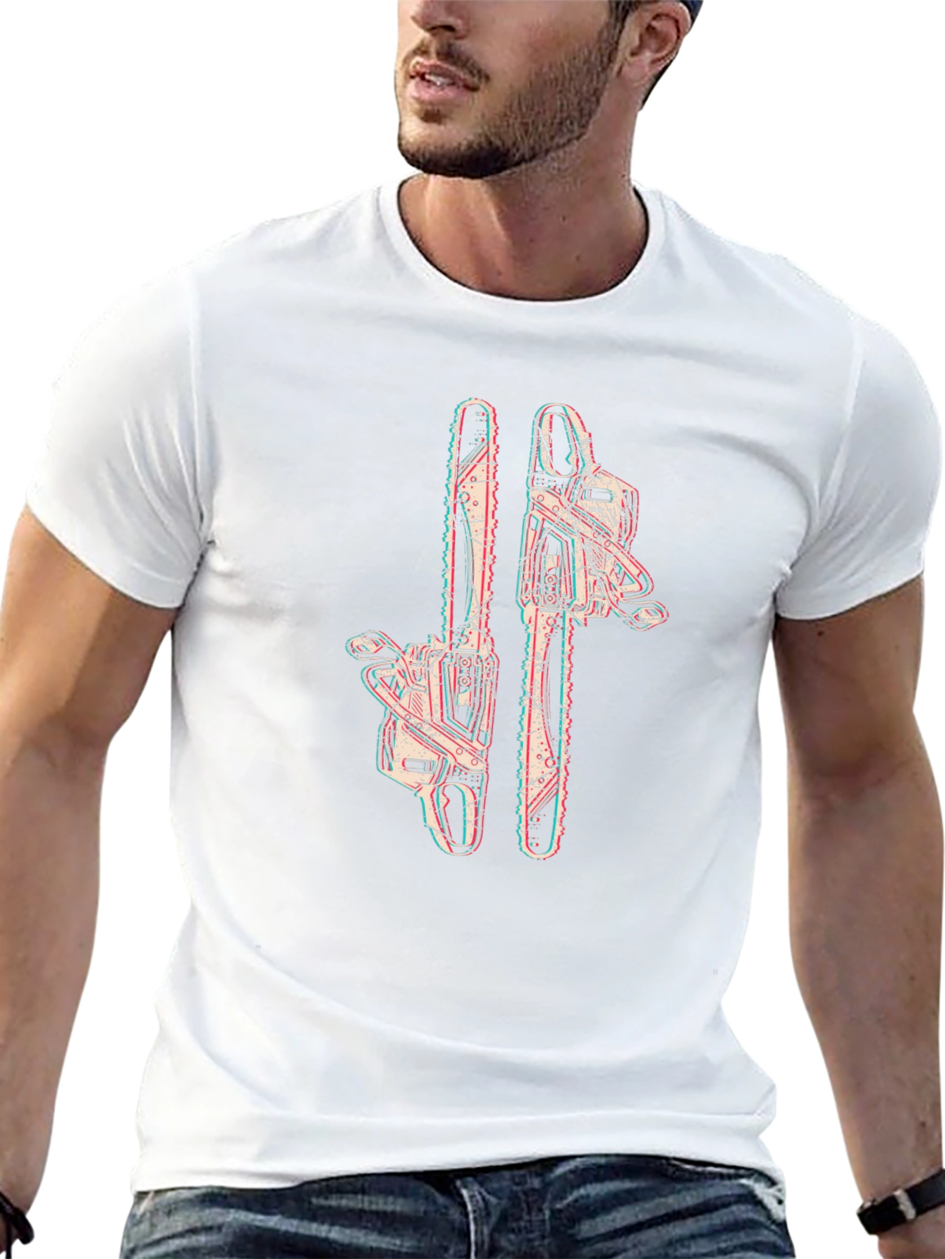 Chainsaw Graphic Tee - Edgy Style