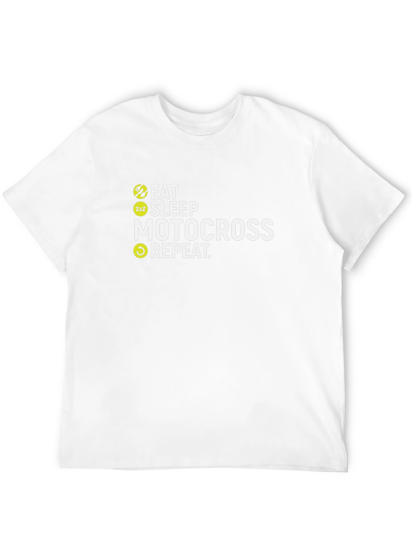 Eat Sleep Motocross Repeat Graphic T-Shirt