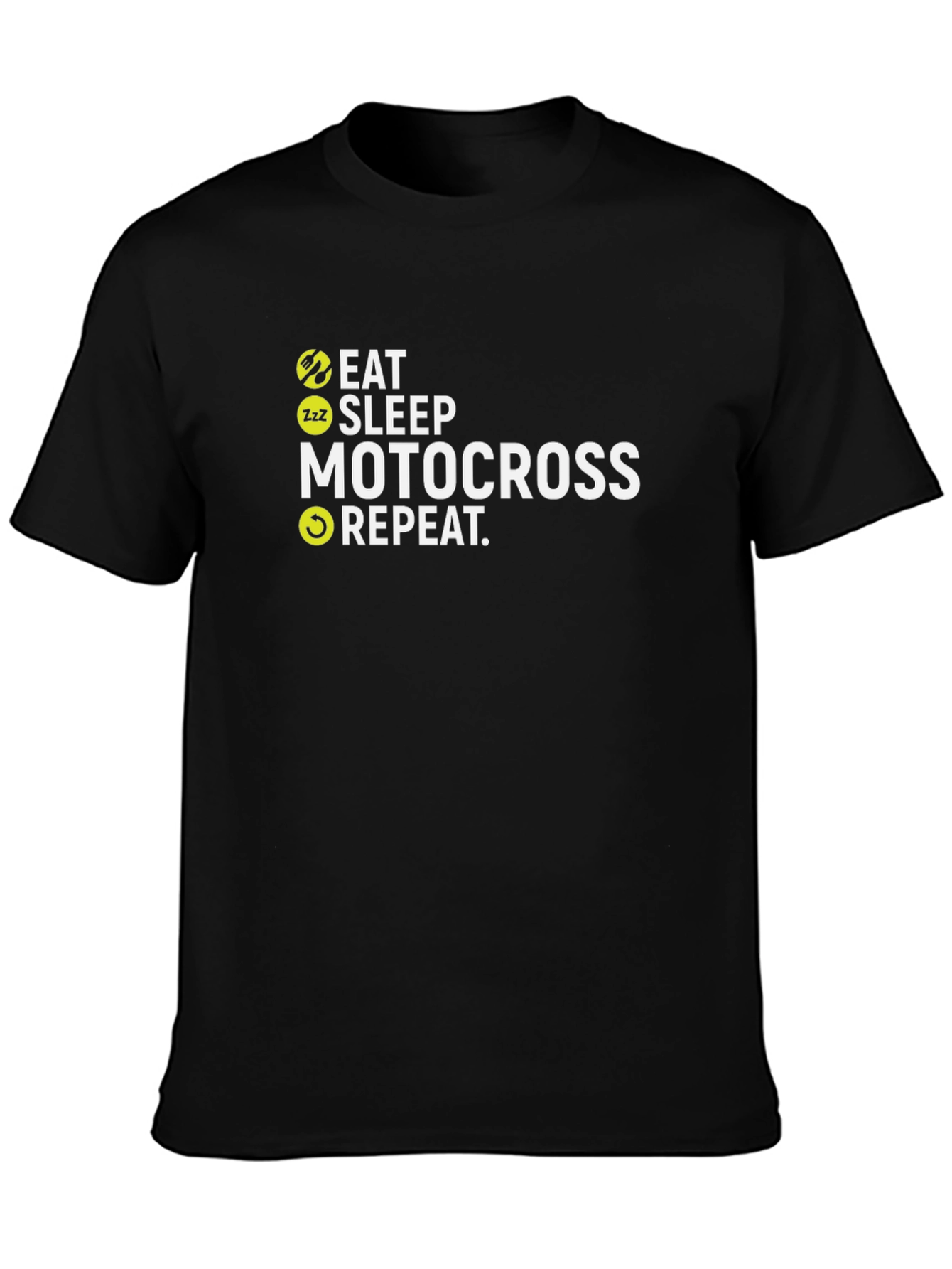 Eat Sleep Motocross Repeat Graphic T-Shirt